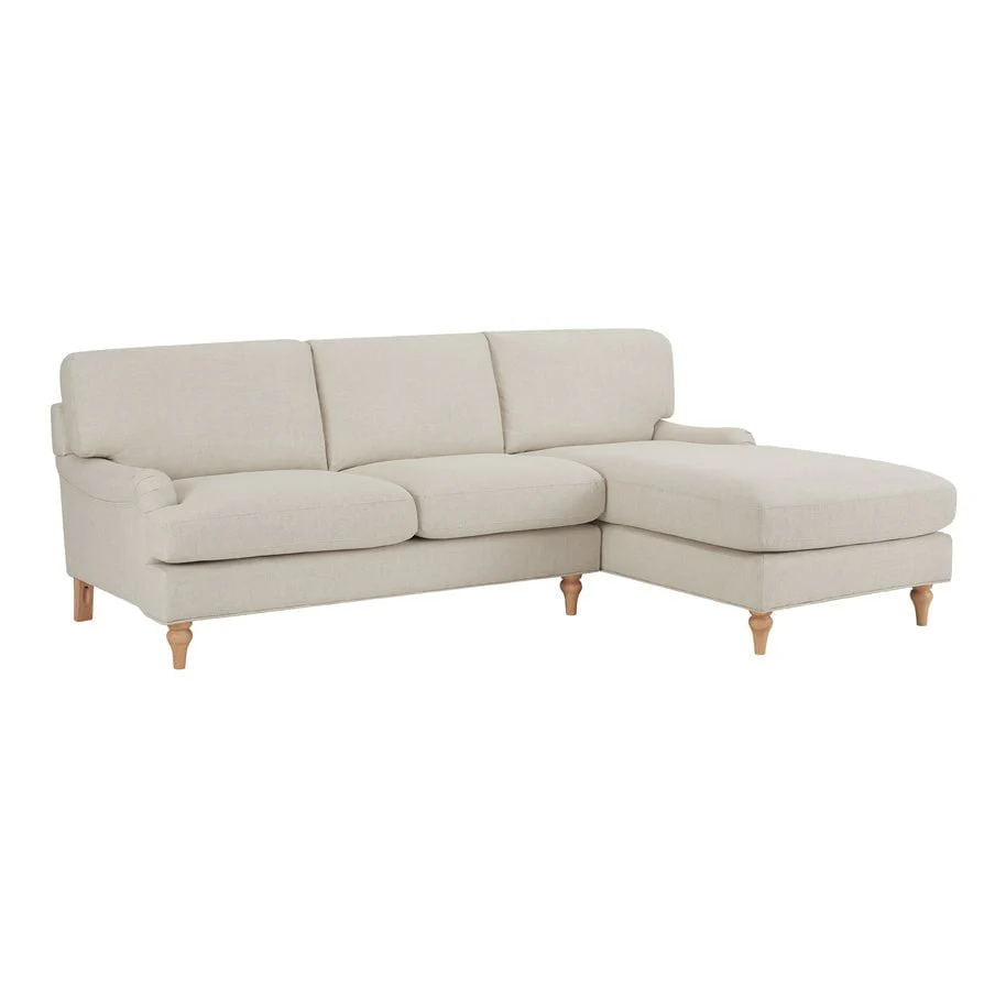 Hampshire Right Hand Chaise Sofa - Beige - Image 5