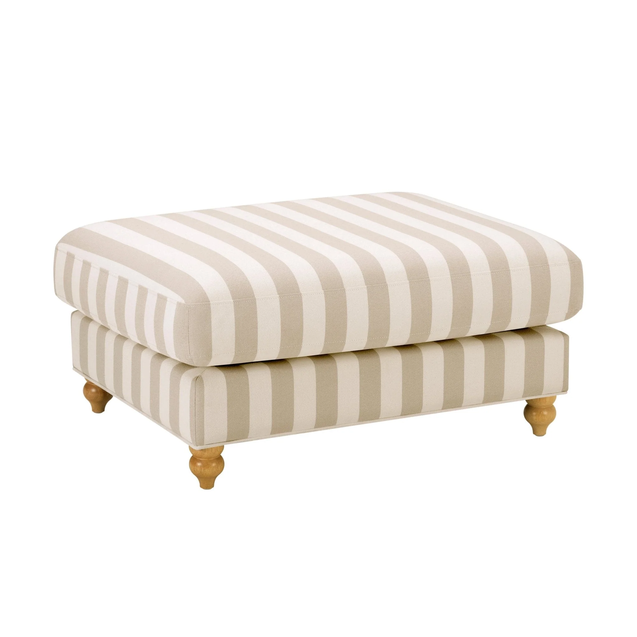 Hampshire Pouffe - Natural Stripe - Image 2