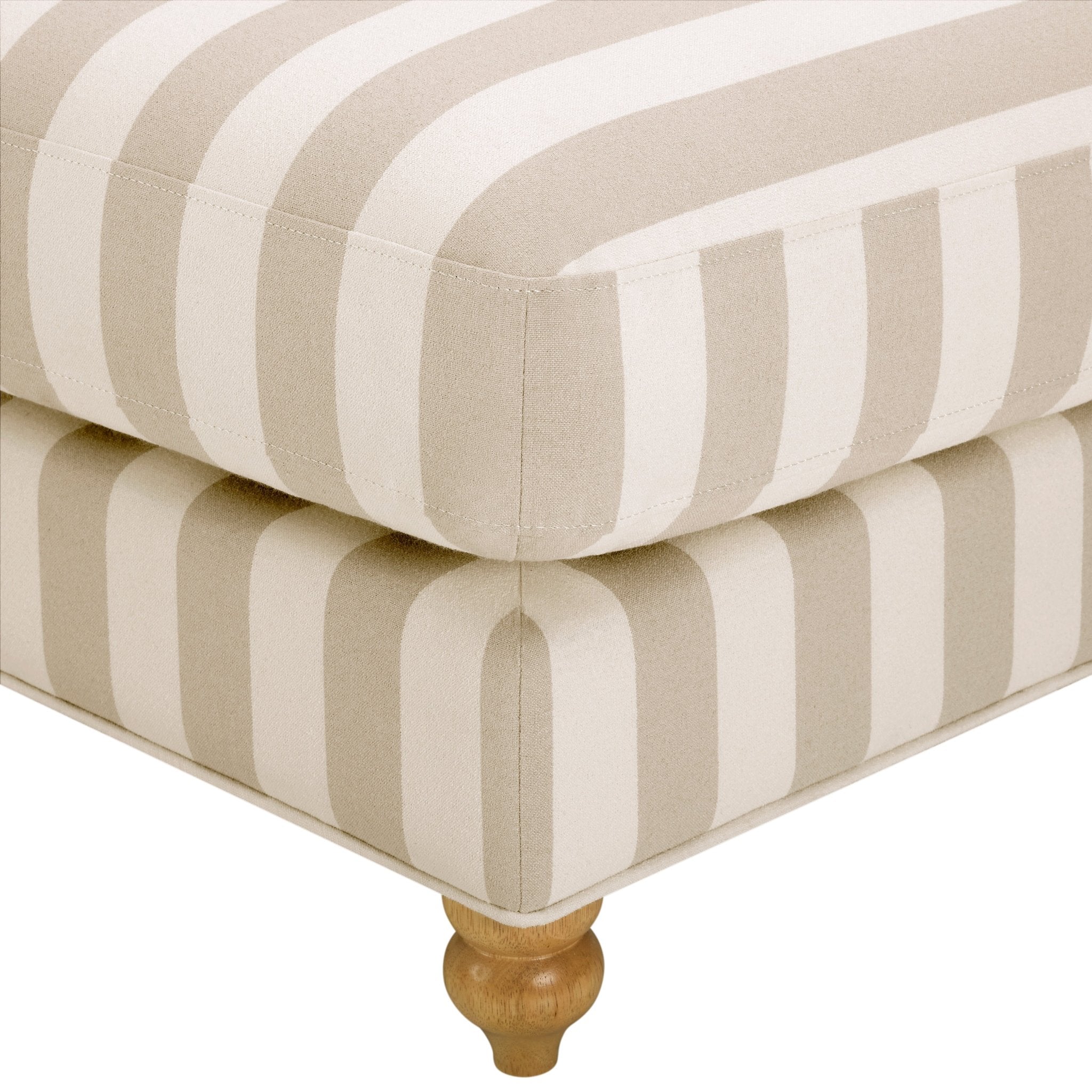 Hampshire Pouffe - Natural Stripe - Image 3