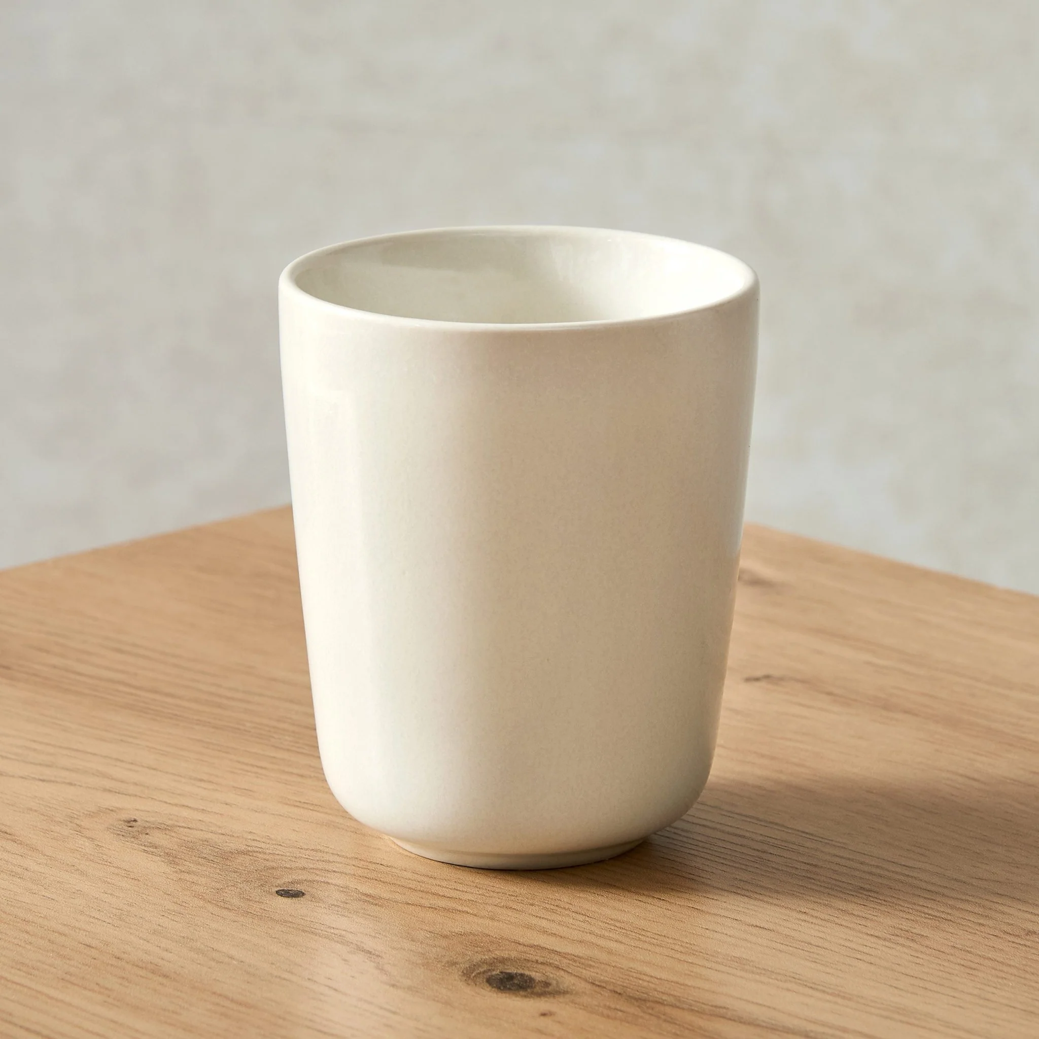 Hans Set of 2 Reactive Glaze Handleless Coffee Mugs - Latte - Image 2