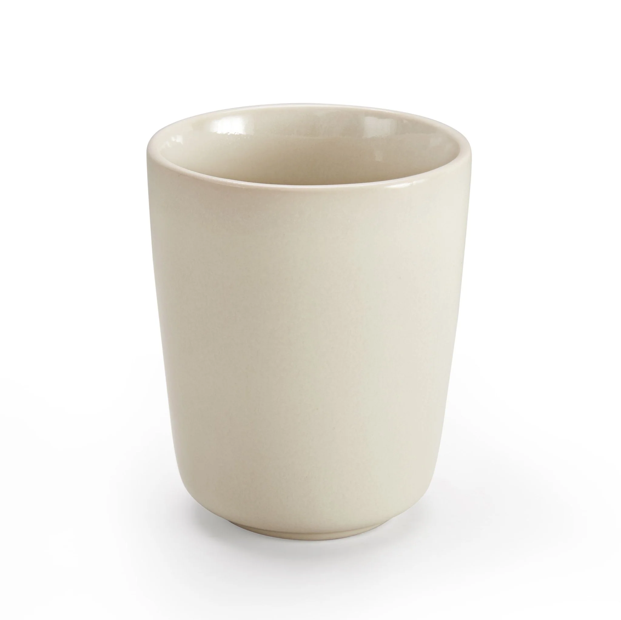 Hans Set of 2 Reactive Glaze Handleless Coffee Mugs - Latte - Image 3