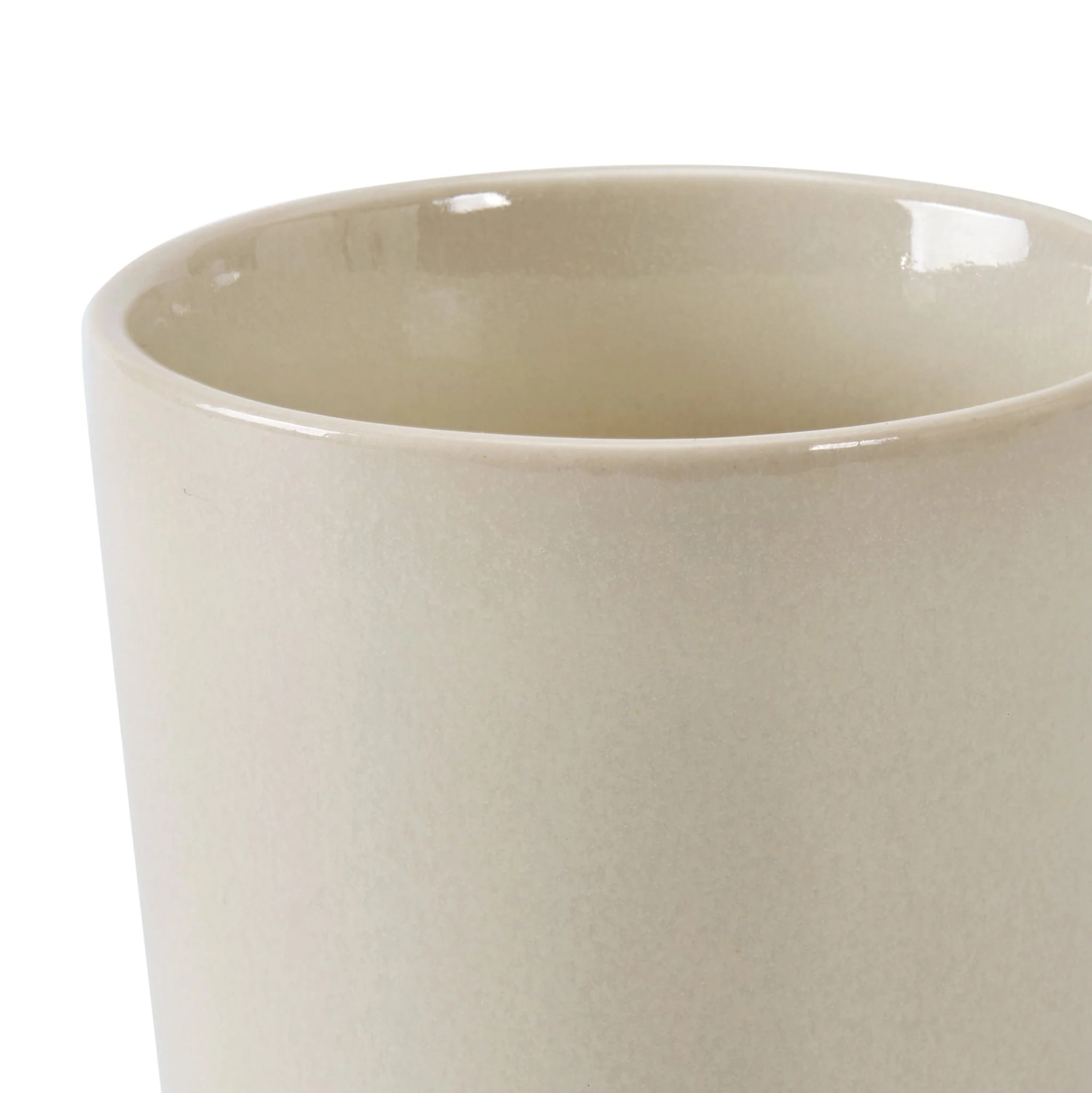 Hans Set of 2 Reactive Glaze Handleless Coffee Mugs - Latte - Image 5