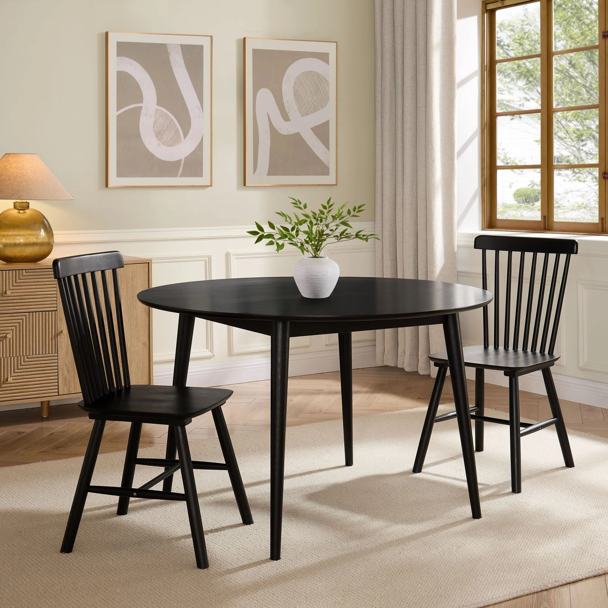 Harley Set of 2 Dining Chairs - Black