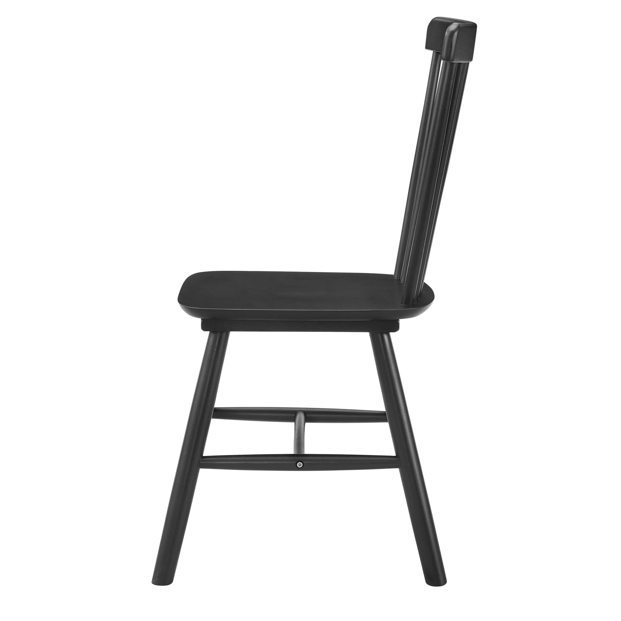 Harley Set of 2 Dining Chairs - Black - Image 4