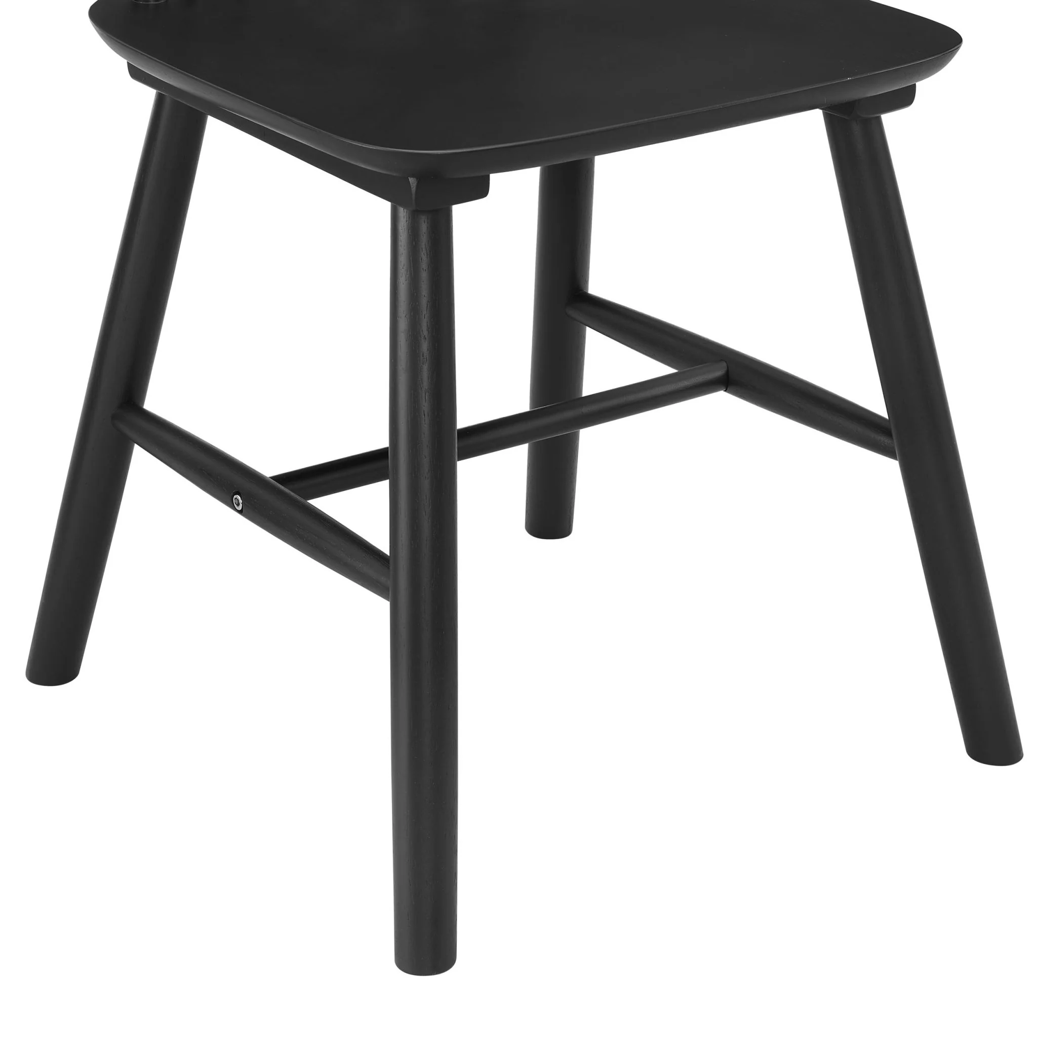 Harley Set of 2 Dining Chairs - Black - Image 6