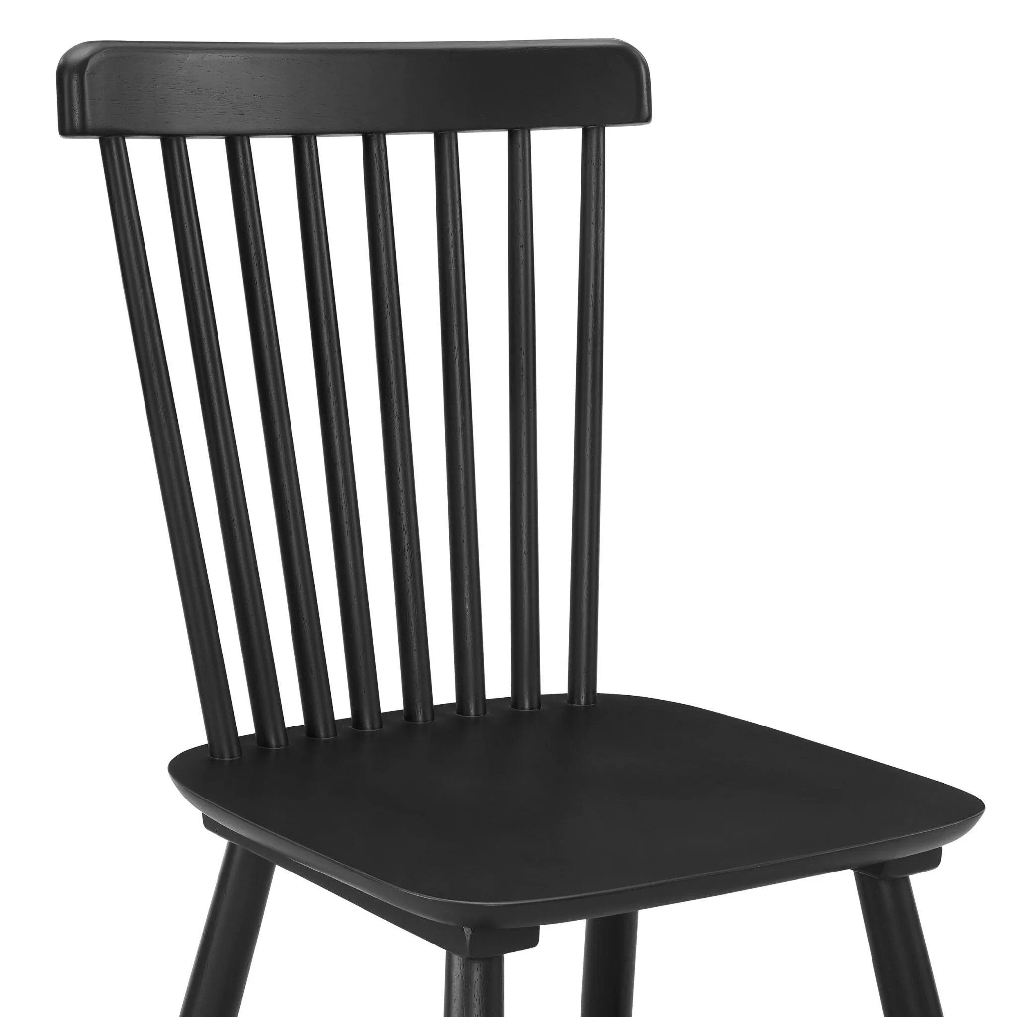 Harley Set of 2 Dining Chairs - Black - Image 7