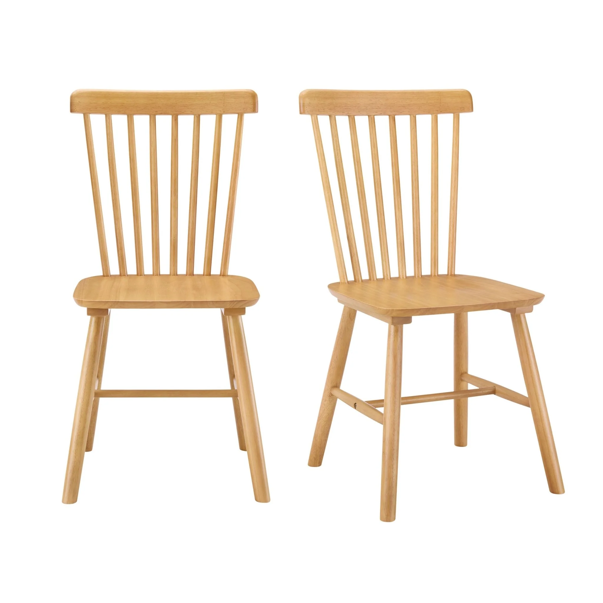 Harley Set of 2 Dining Chairs - Light Wood - Image 2