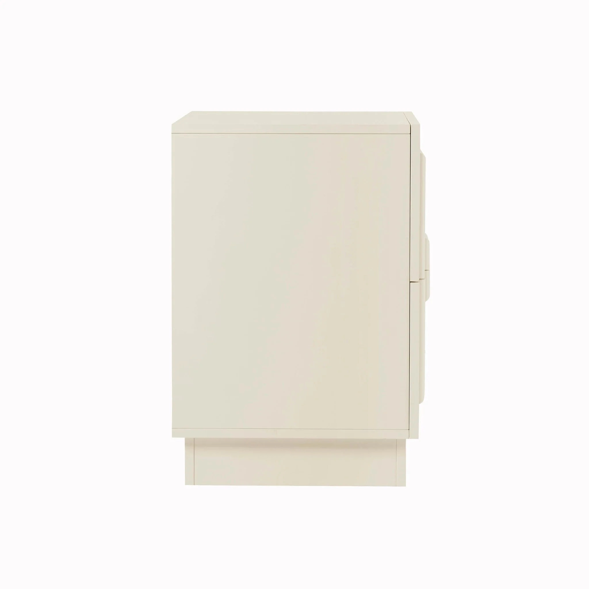 Harlow 2 Drawer Bedside Table - Cream - Image 6
