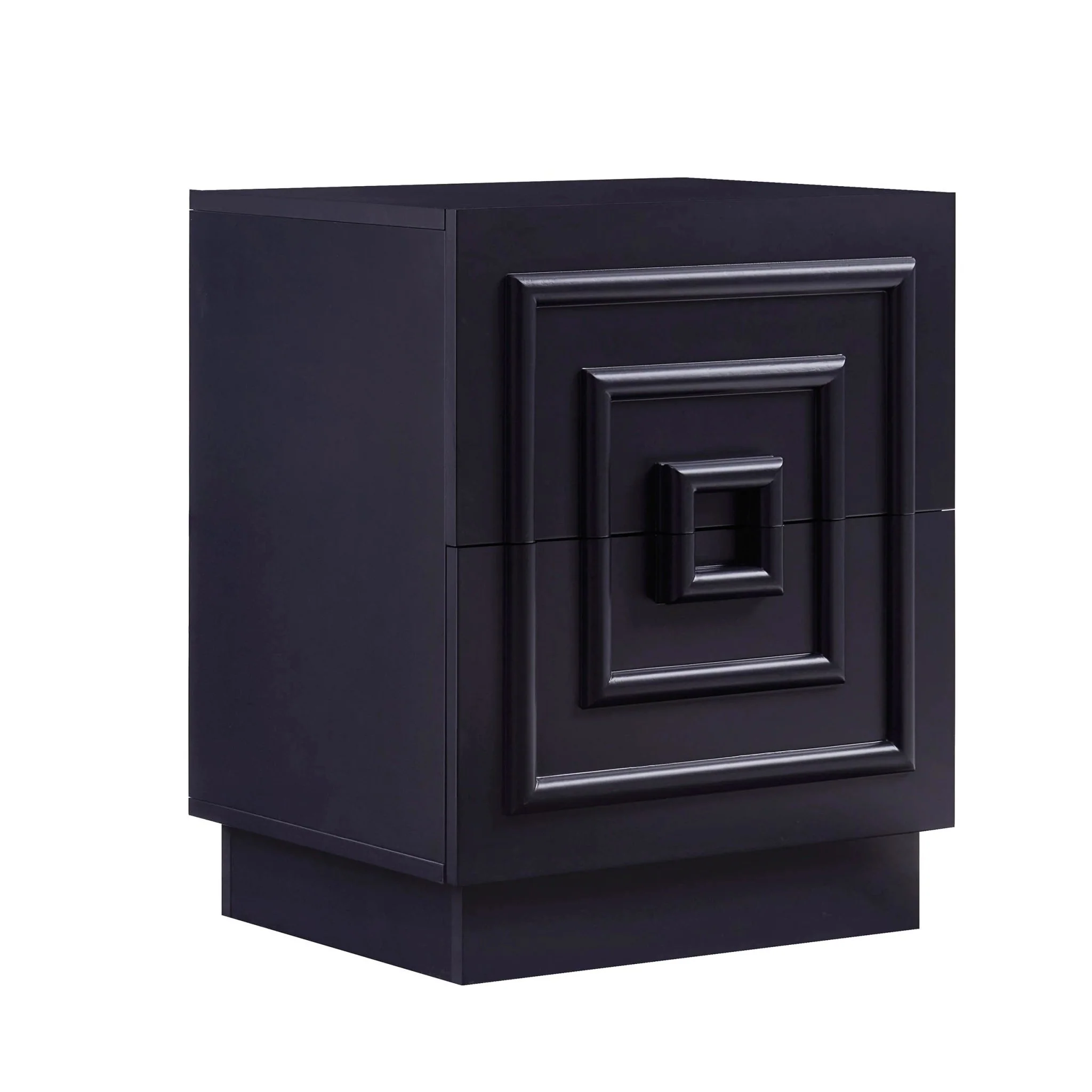 Harlow 2 Drawer Bedside Table - Midnight - Image 4