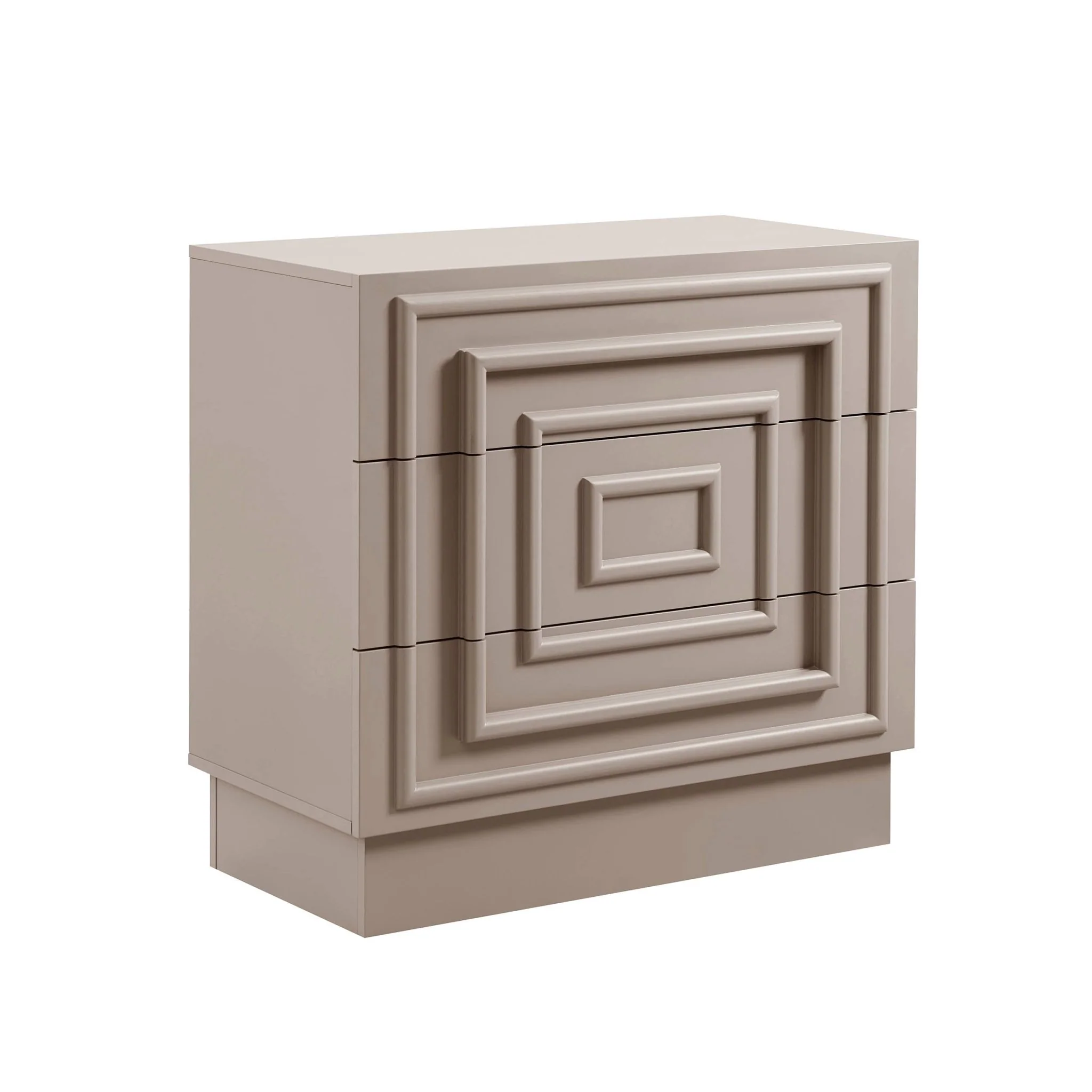 Harlow 3 Drawer Chest - Taupe - Image 4