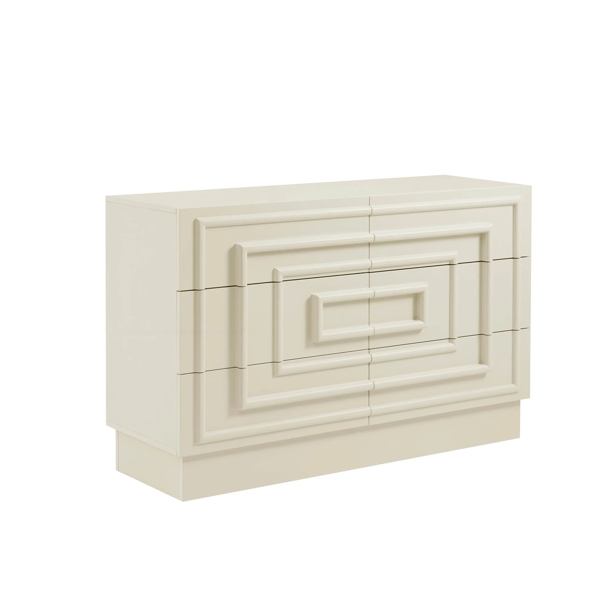 Harlow 6 Drawer Chest - Cream - Image 4