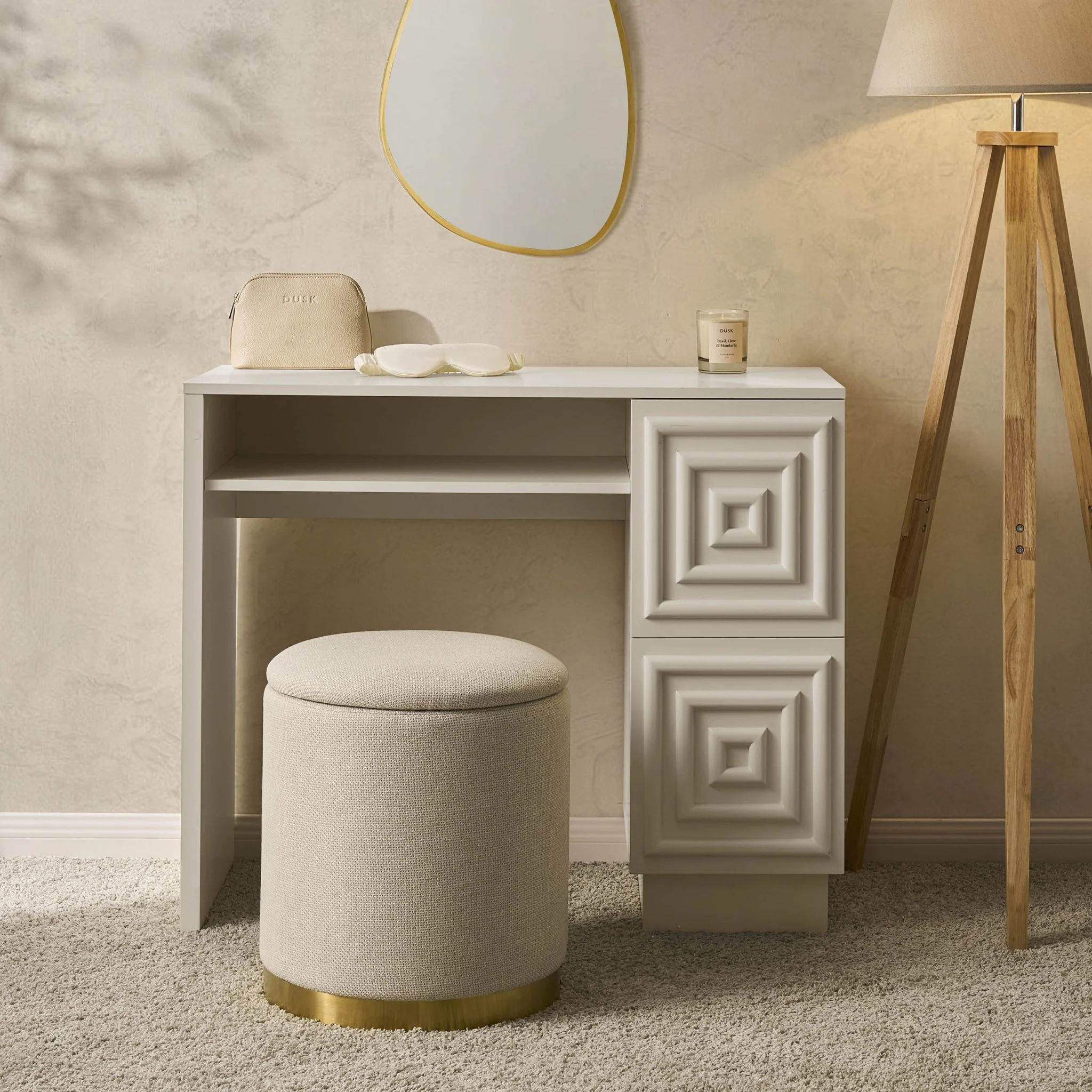Harlow Dressing Table - Cream - Image 2