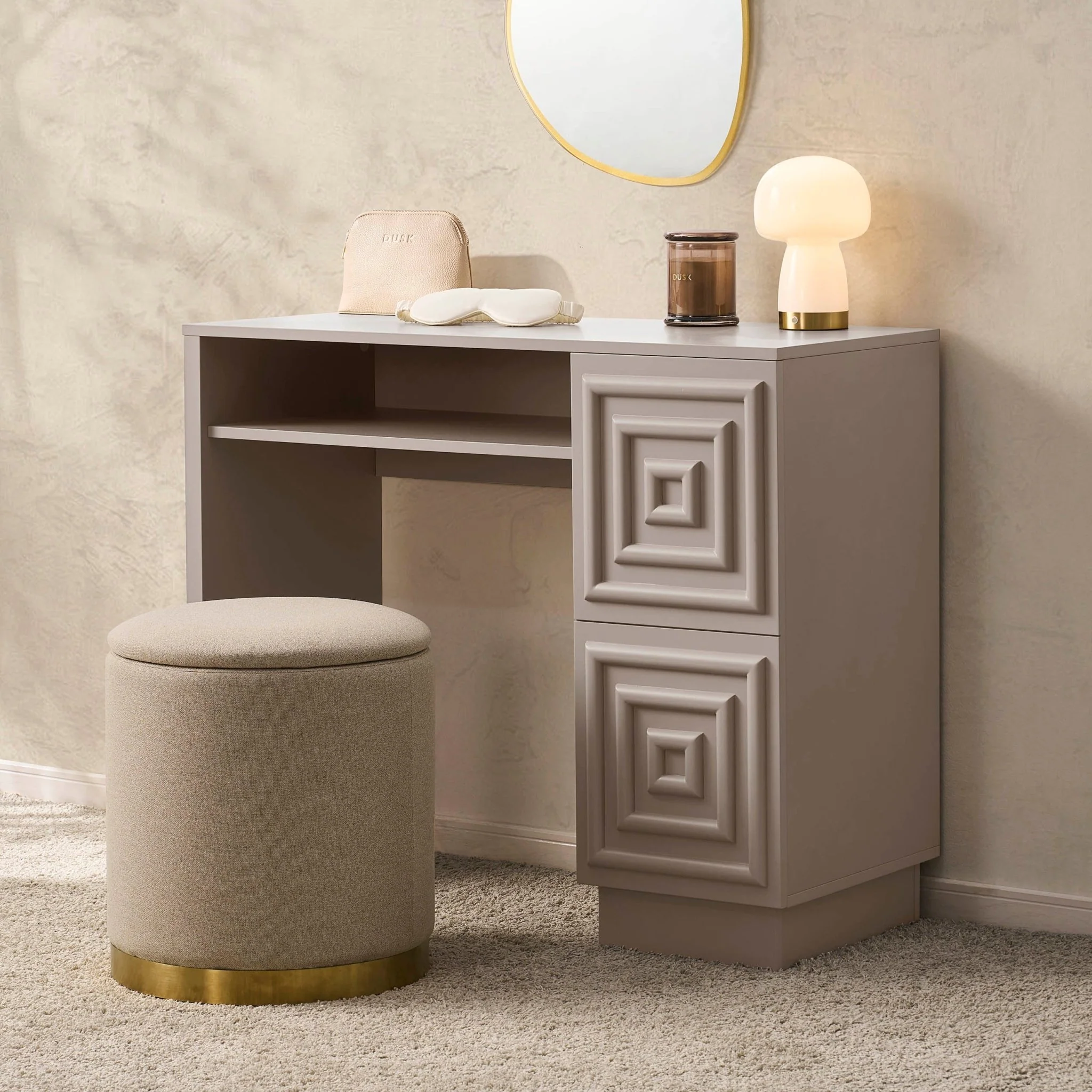 Harlow Dressing Table - Taupe