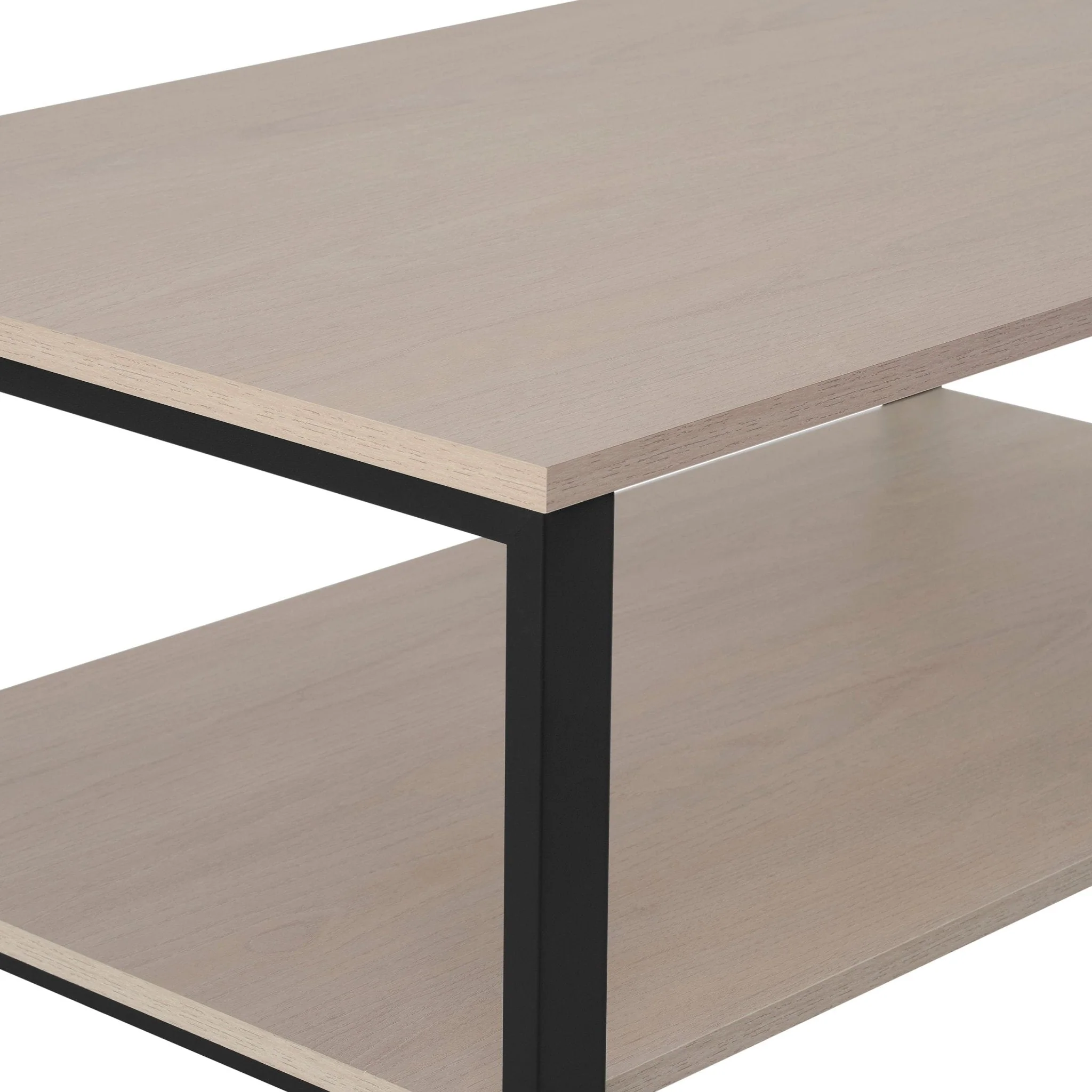 Harper Coffee Table - Natural/Black - Image 4