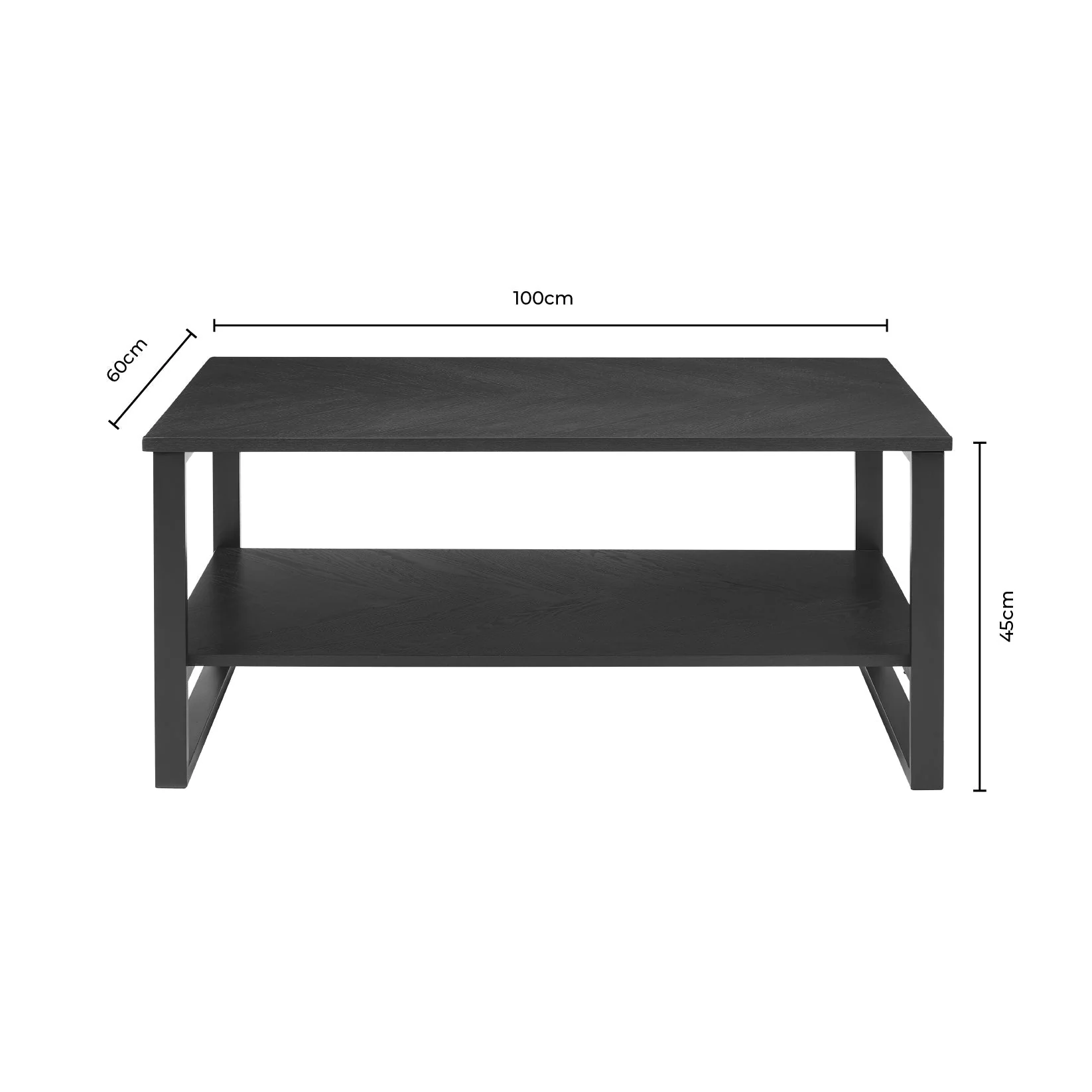 Harper Coffee Table - Natural/Black - Image 6