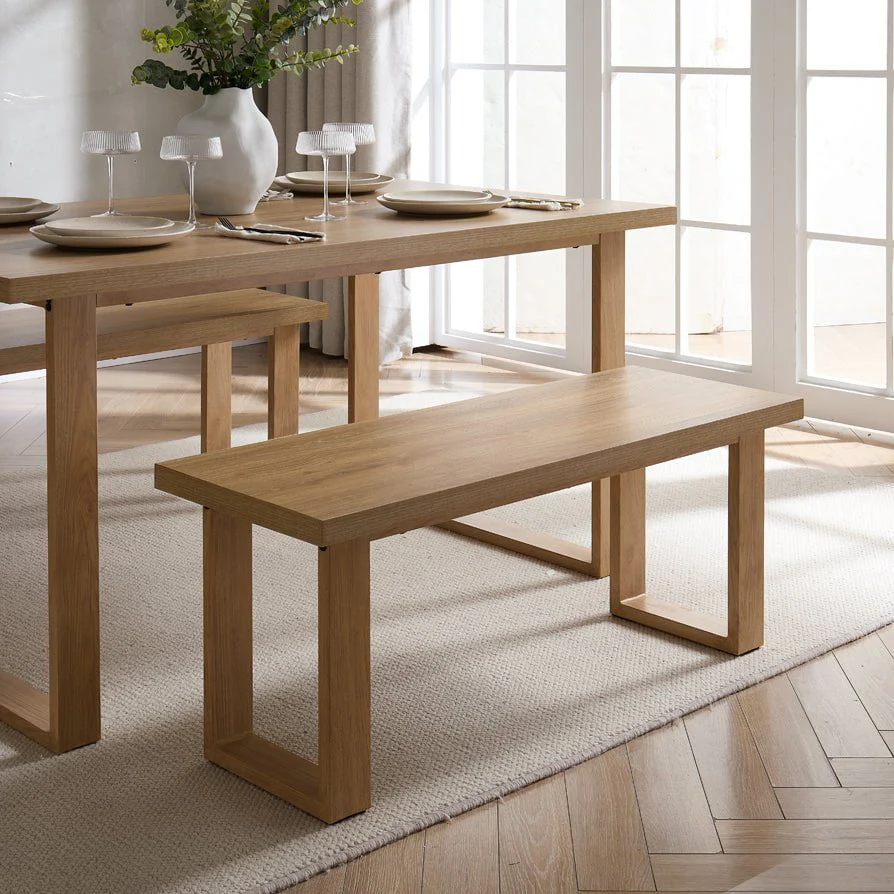 Harper Dining Bench - Light Wood