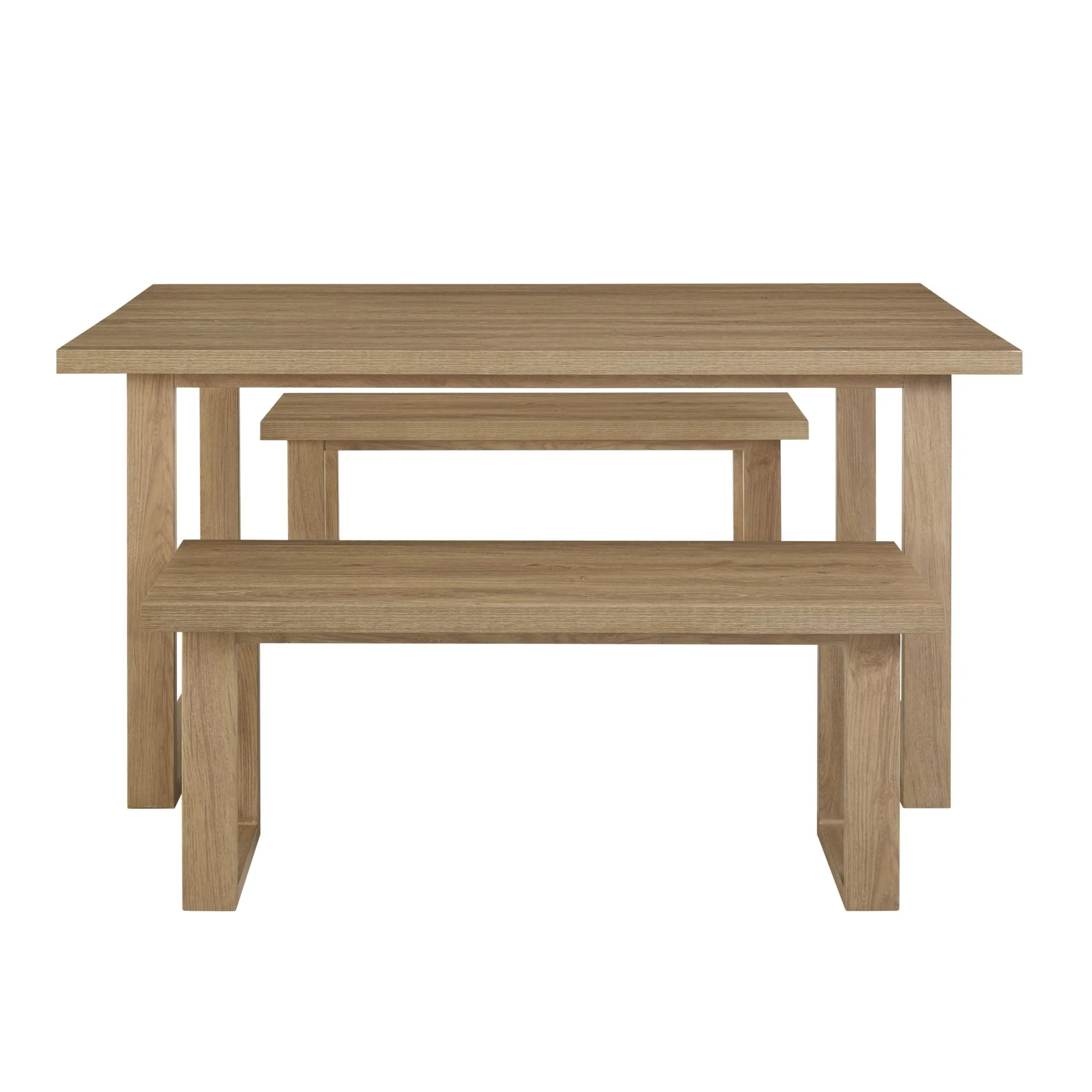 Harper Dining Bench - Light Wood - Image 11