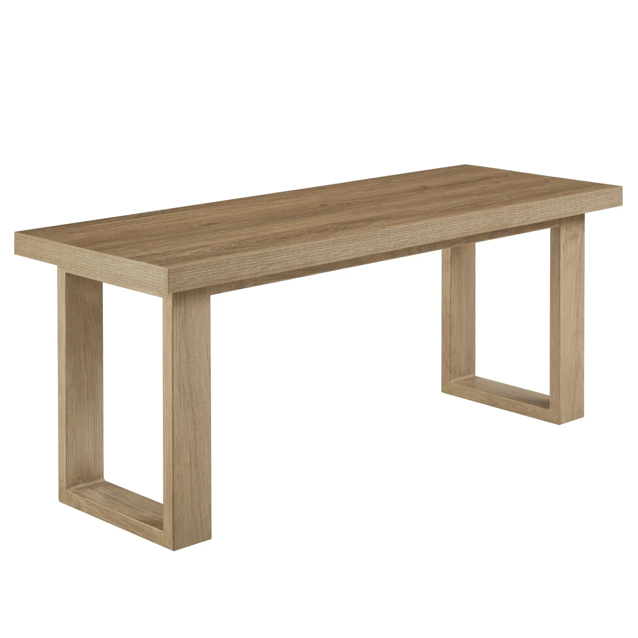 Harper Dining Bench - Light Wood - Image 7
