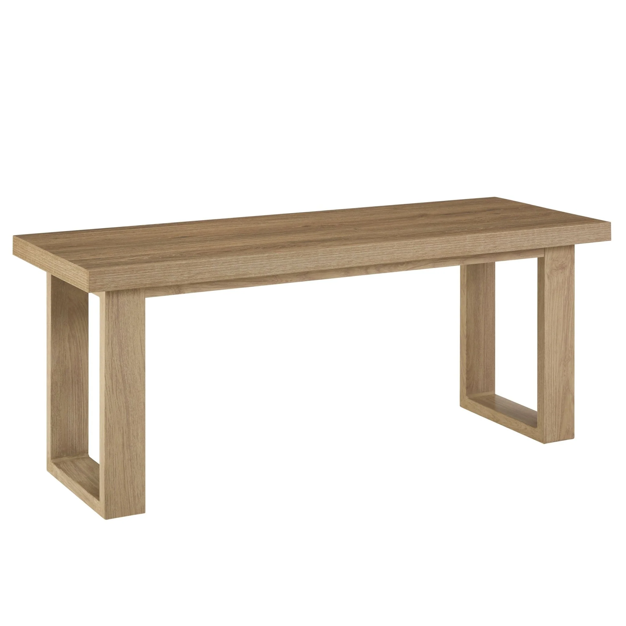 Harper Dining Bench - Light Wood - Image 8