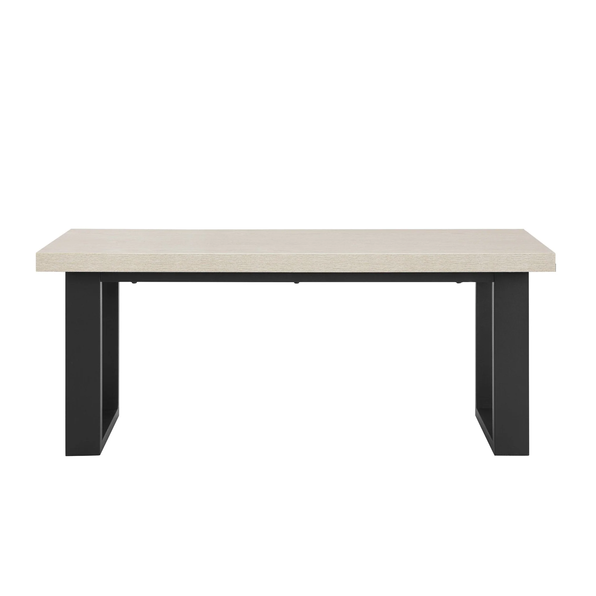 Harper Dining Bench - Wood/Black - Image 5
