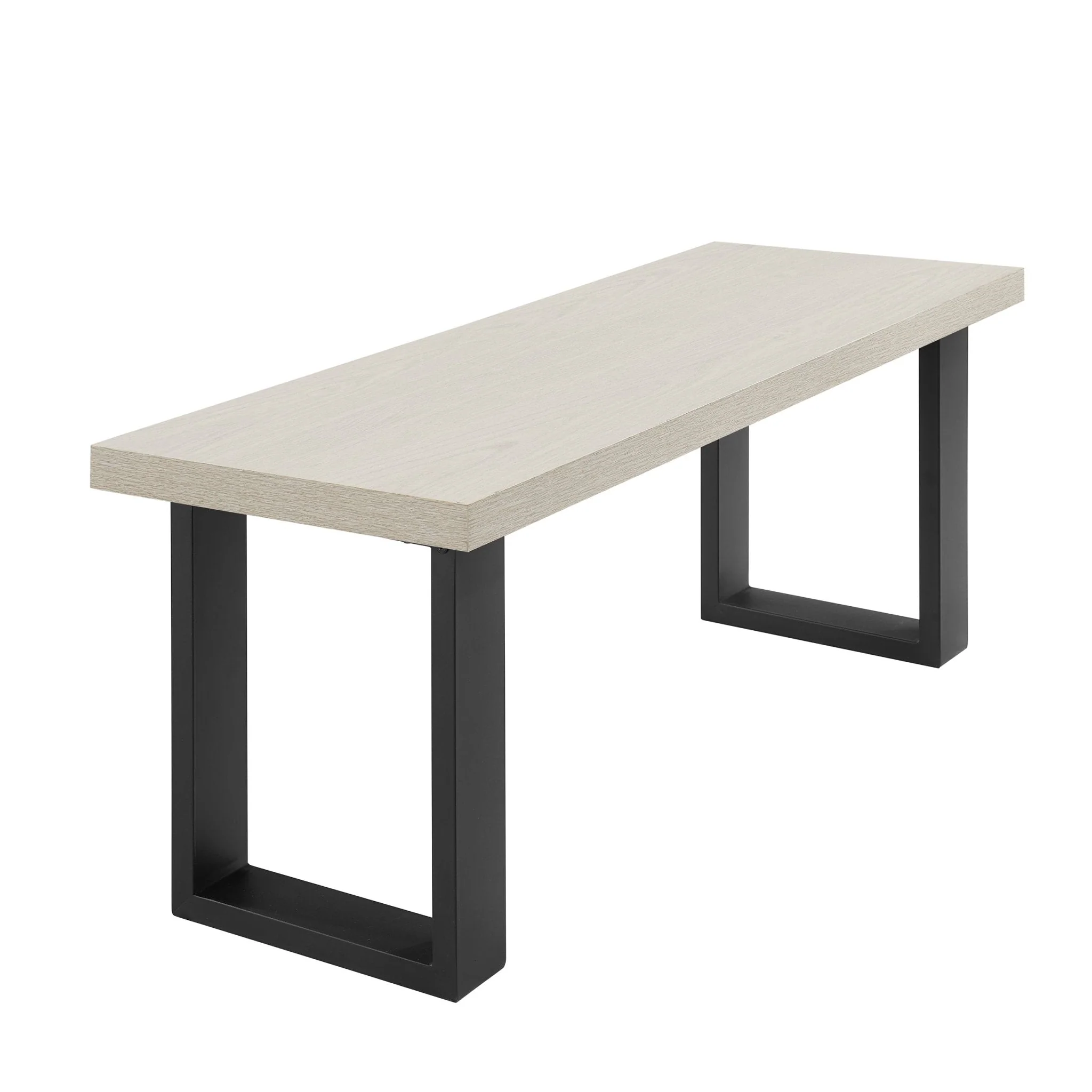 Harper Dining Bench - Wood/Black - Image 7