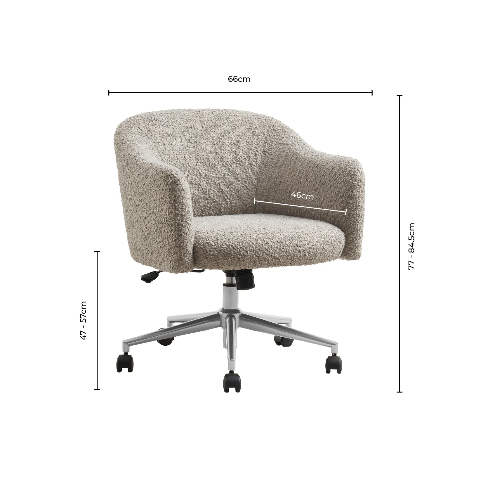 Harriet Boucle Chair - Black - Image 9