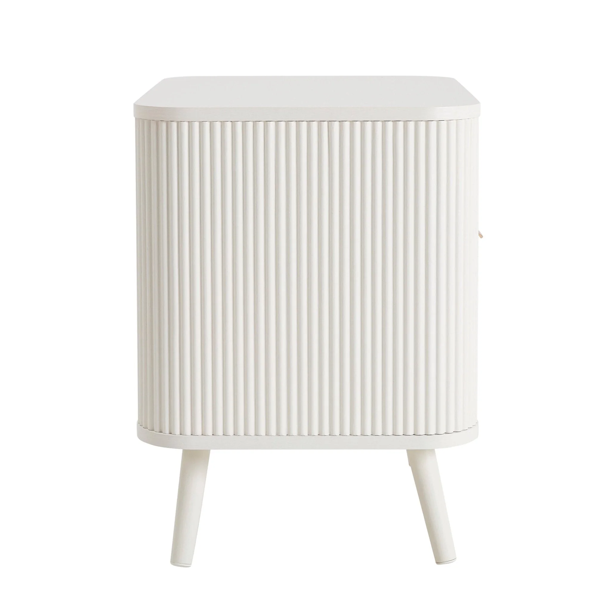 Hattie 1 Drawer Bedside with Shelf - Warm White - Image 5