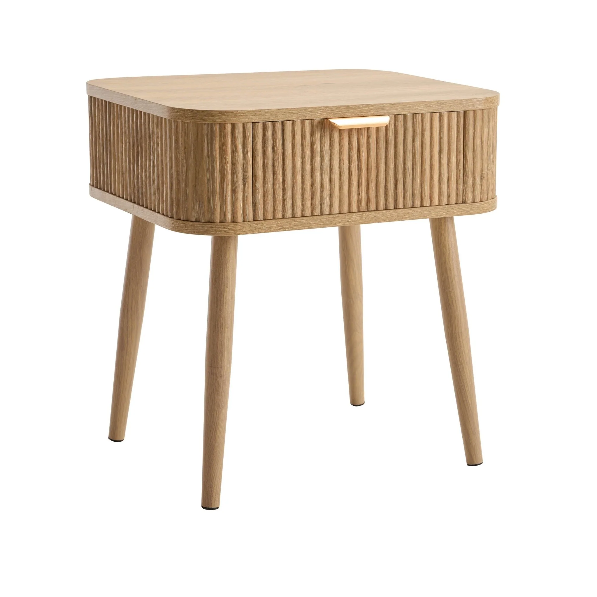 Hattie 1 Drawer Nightstand - Light Wood - Image 3