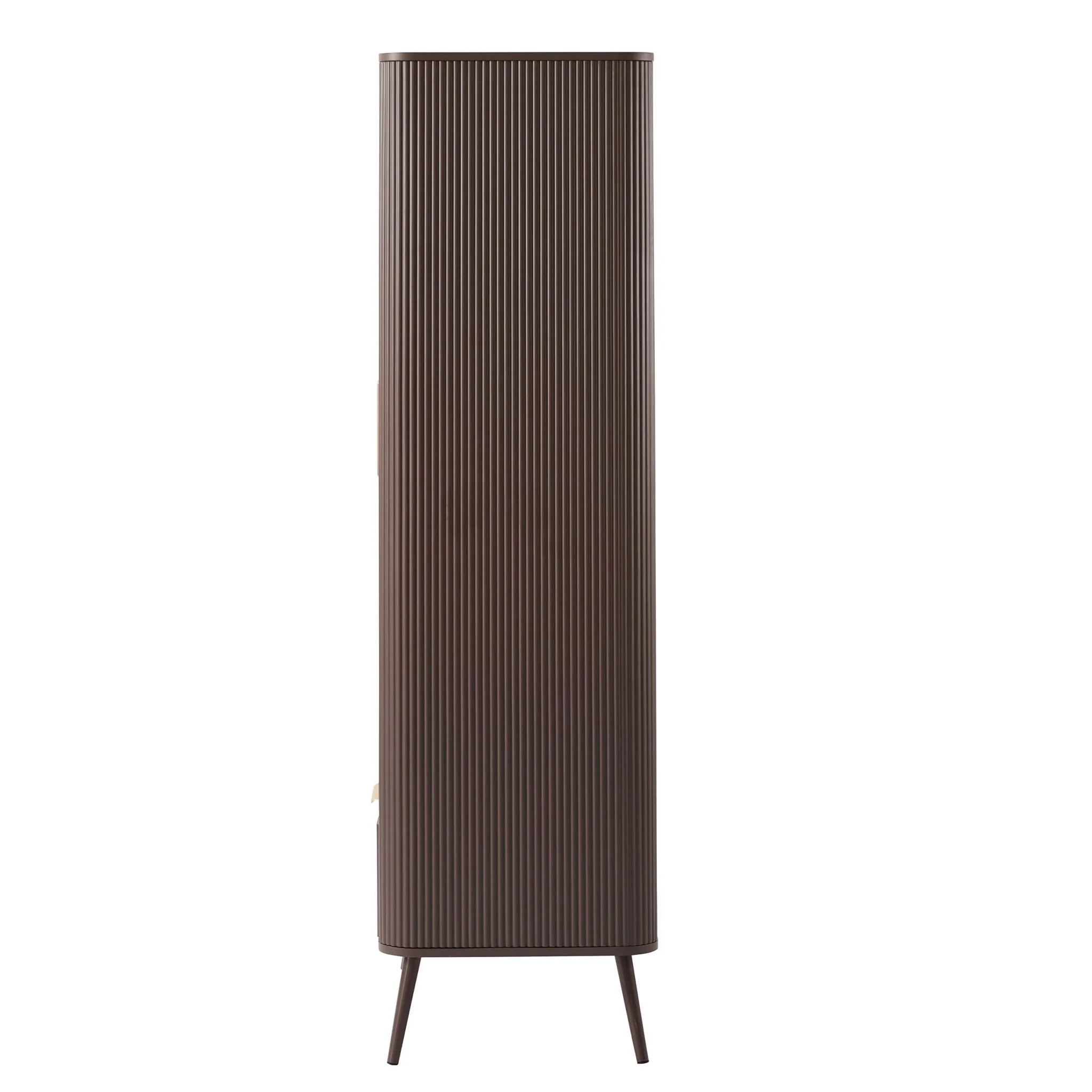 Hattie 2 Door Wardrobe with Drawer - Mocha - Image 5