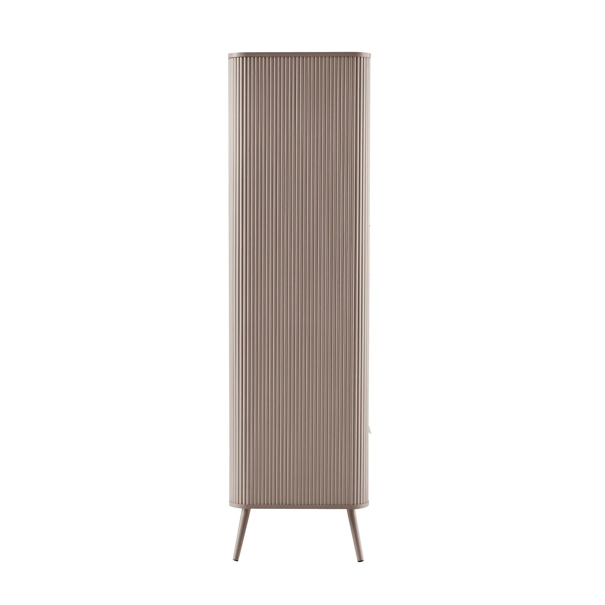 Hattie 2 Door Wardrobe with Drawer - Taupe - Image 4