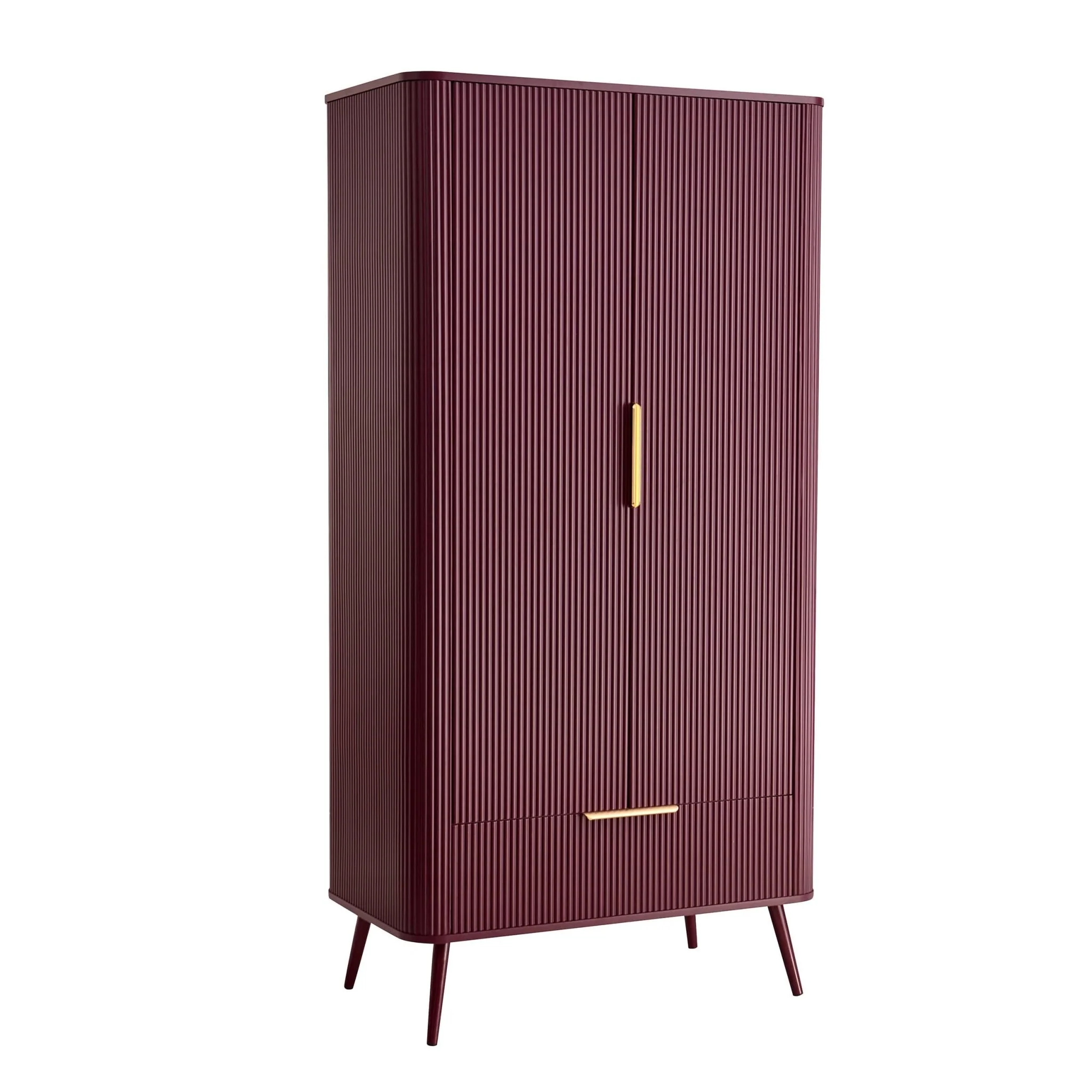 Hattie 2 Door Wardrobe with Drawer - Tawny Port - Image 2