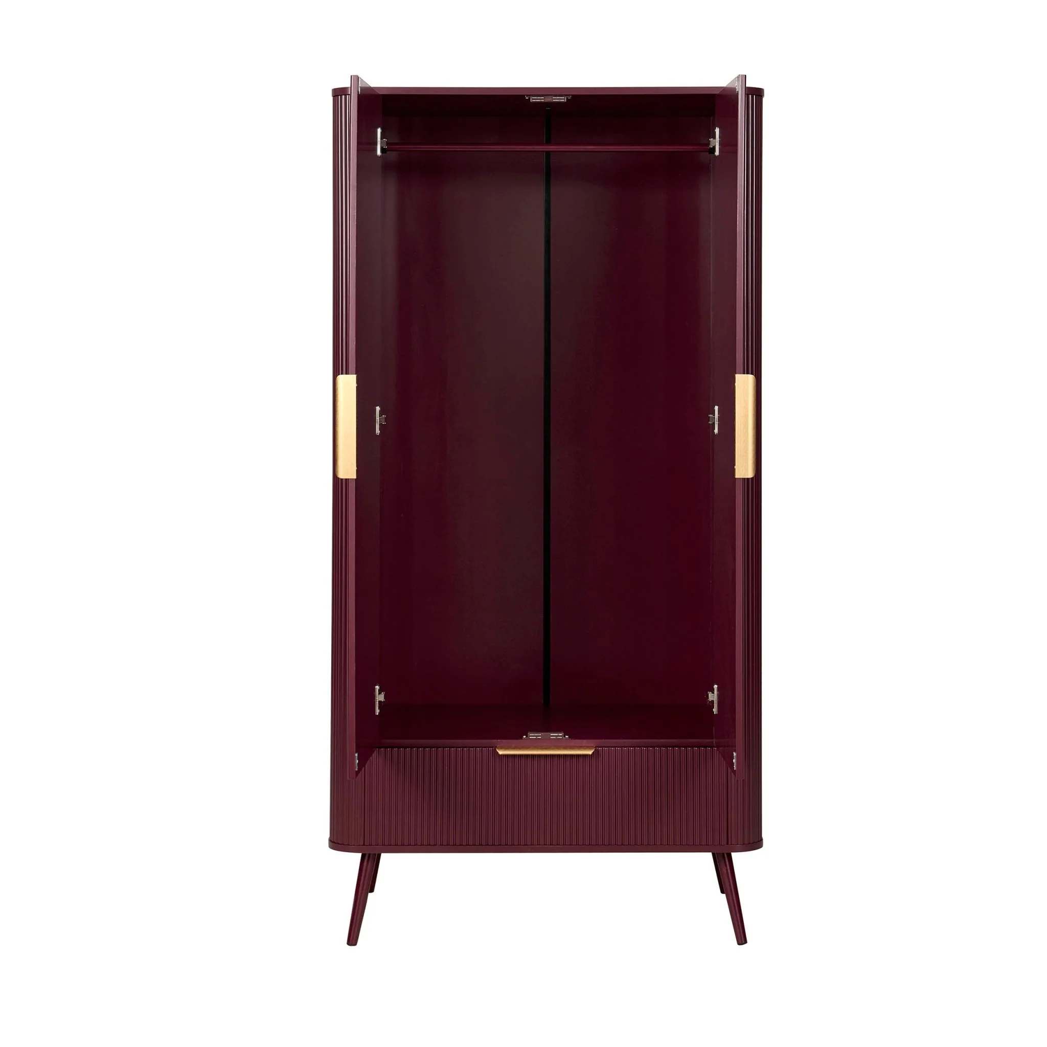 Hattie 2 Door Wardrobe with Drawer - Tawny Port - Image 3