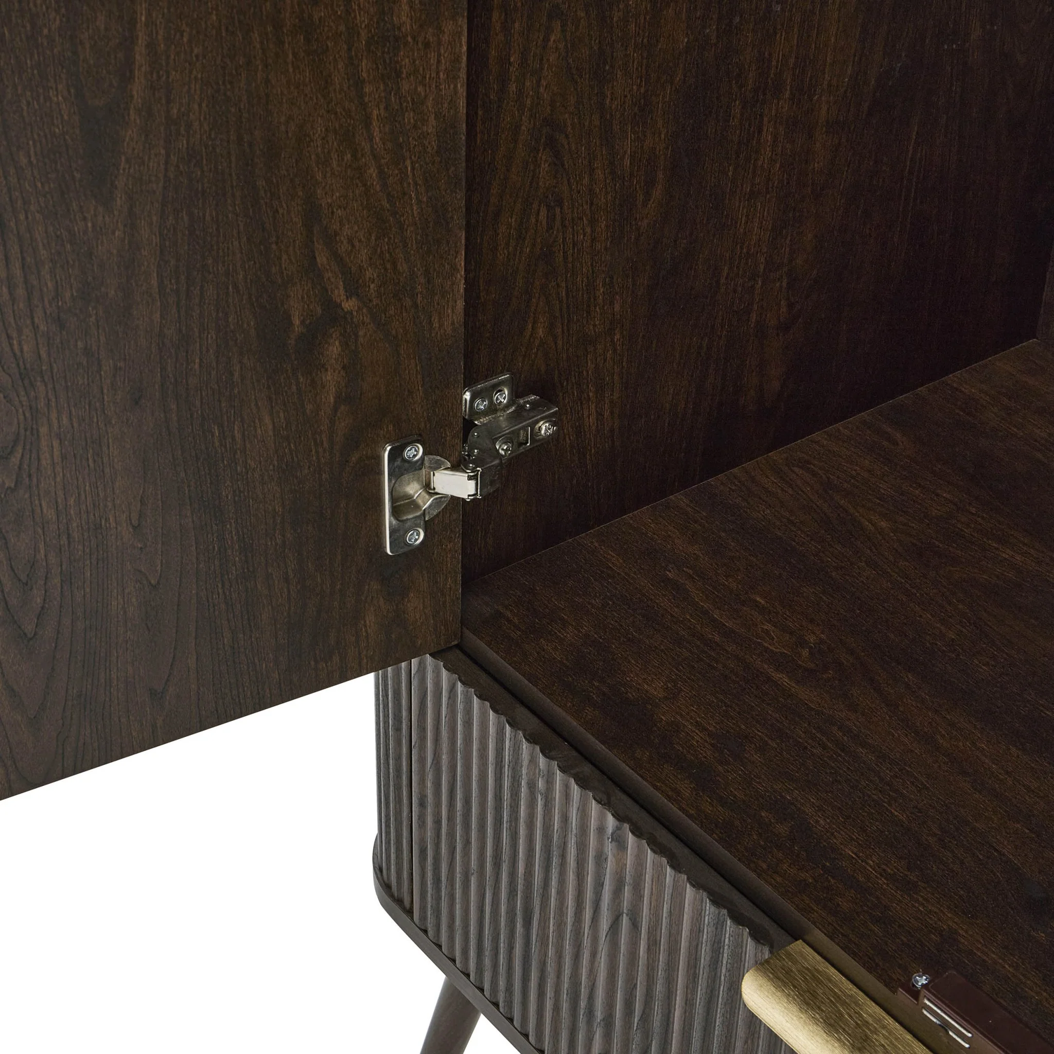 Hattie 2 Door Wardrobe with Drawer - Walnut - Image 5
