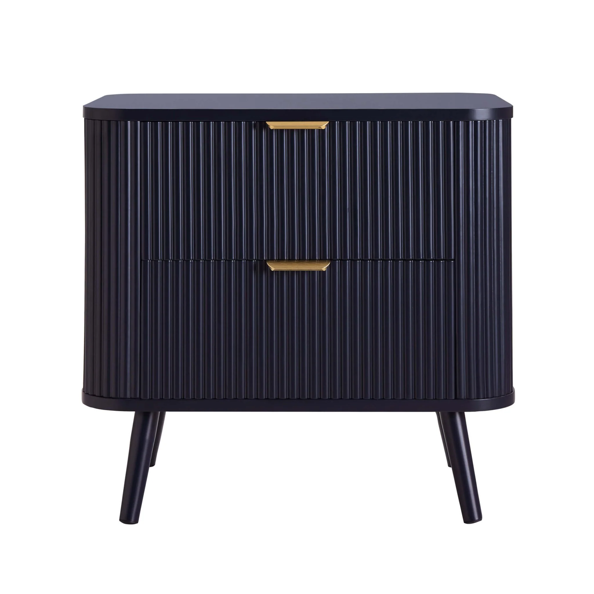 Hattie 2 Drawer Bedside Table- Midnight - Image 3