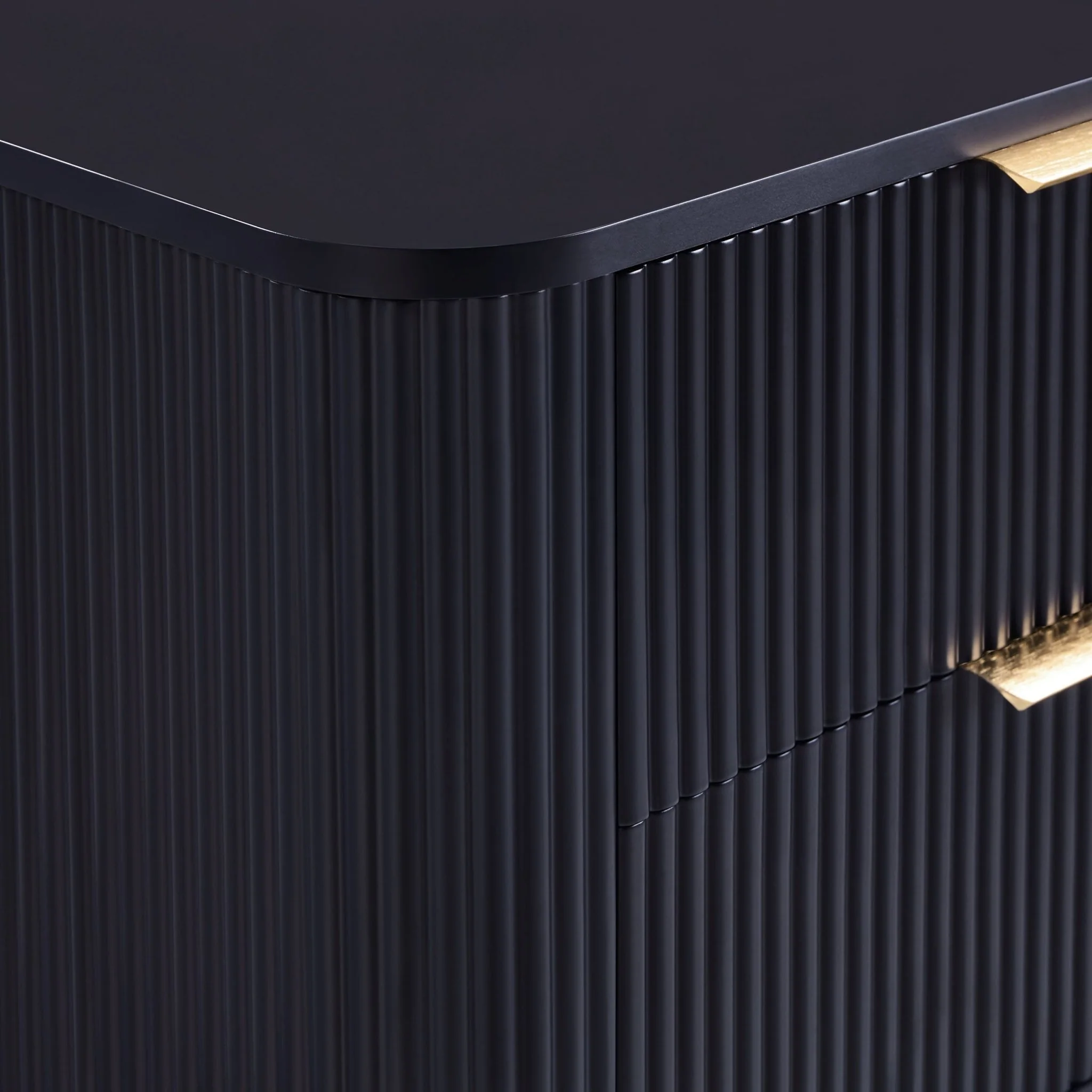 Hattie 2 Drawer Bedside Table- Midnight - Image 5