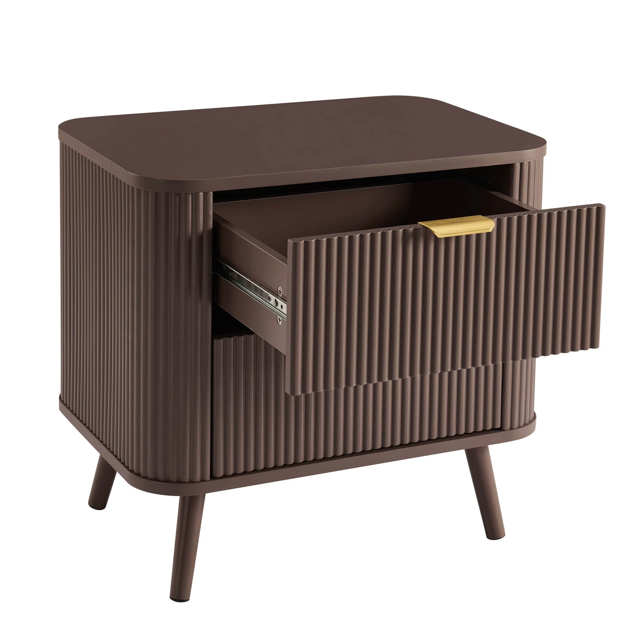 Hattie 2 Drawer Bedside Table - Mocha - Image 5