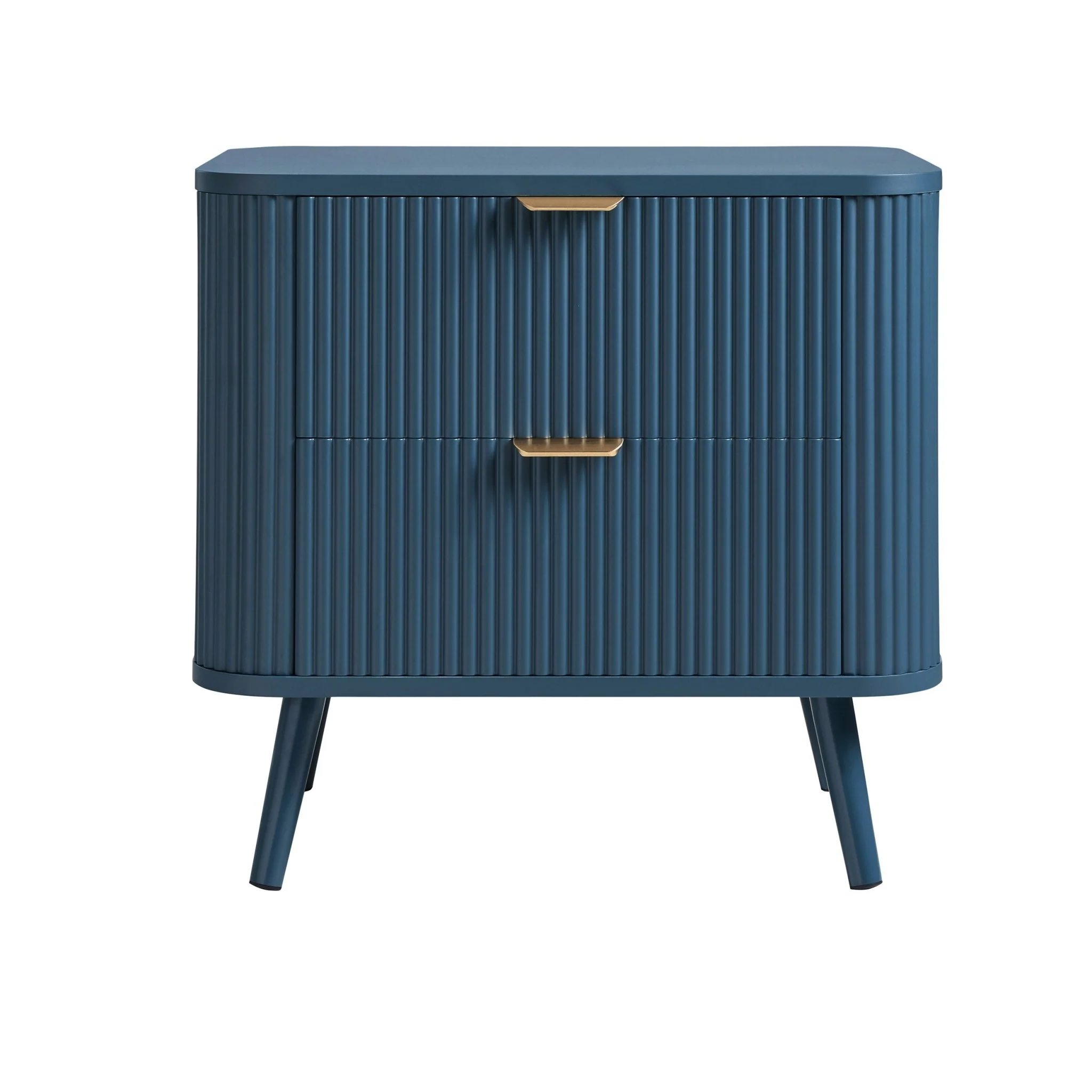 Hattie 2 Drawer Bedside Table - Teal - Image 3