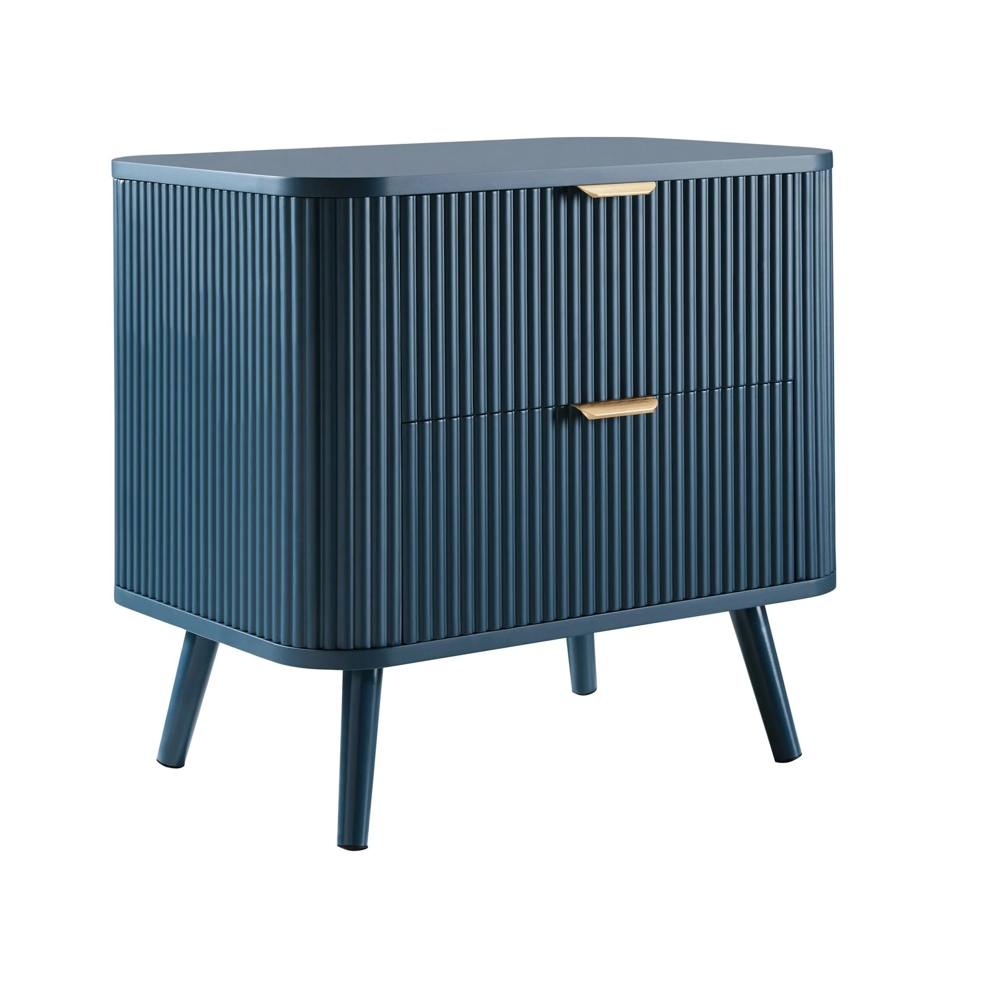 Hattie 2 Drawer Bedside Table - Teal - Image 4