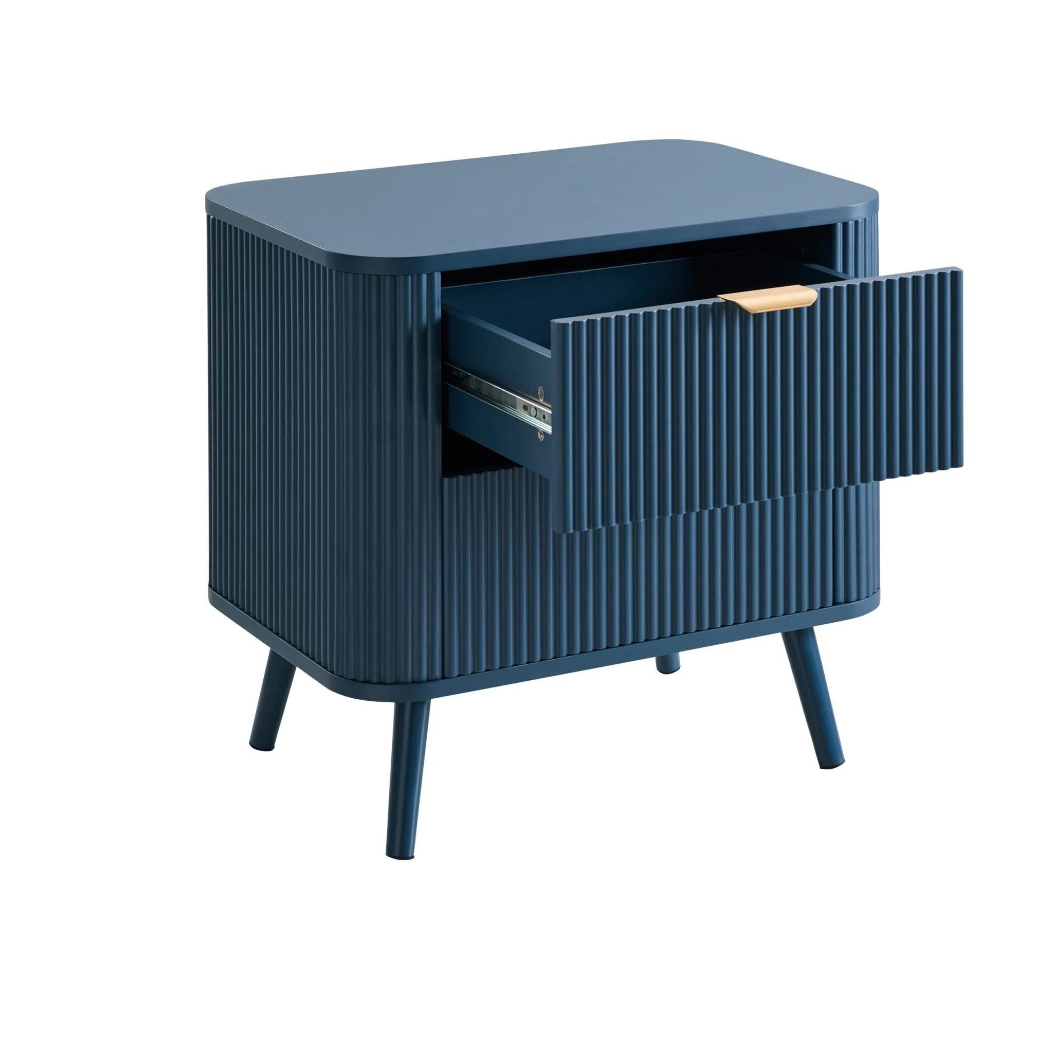 Hattie 2 Drawer Bedside Table - Teal - Image 5