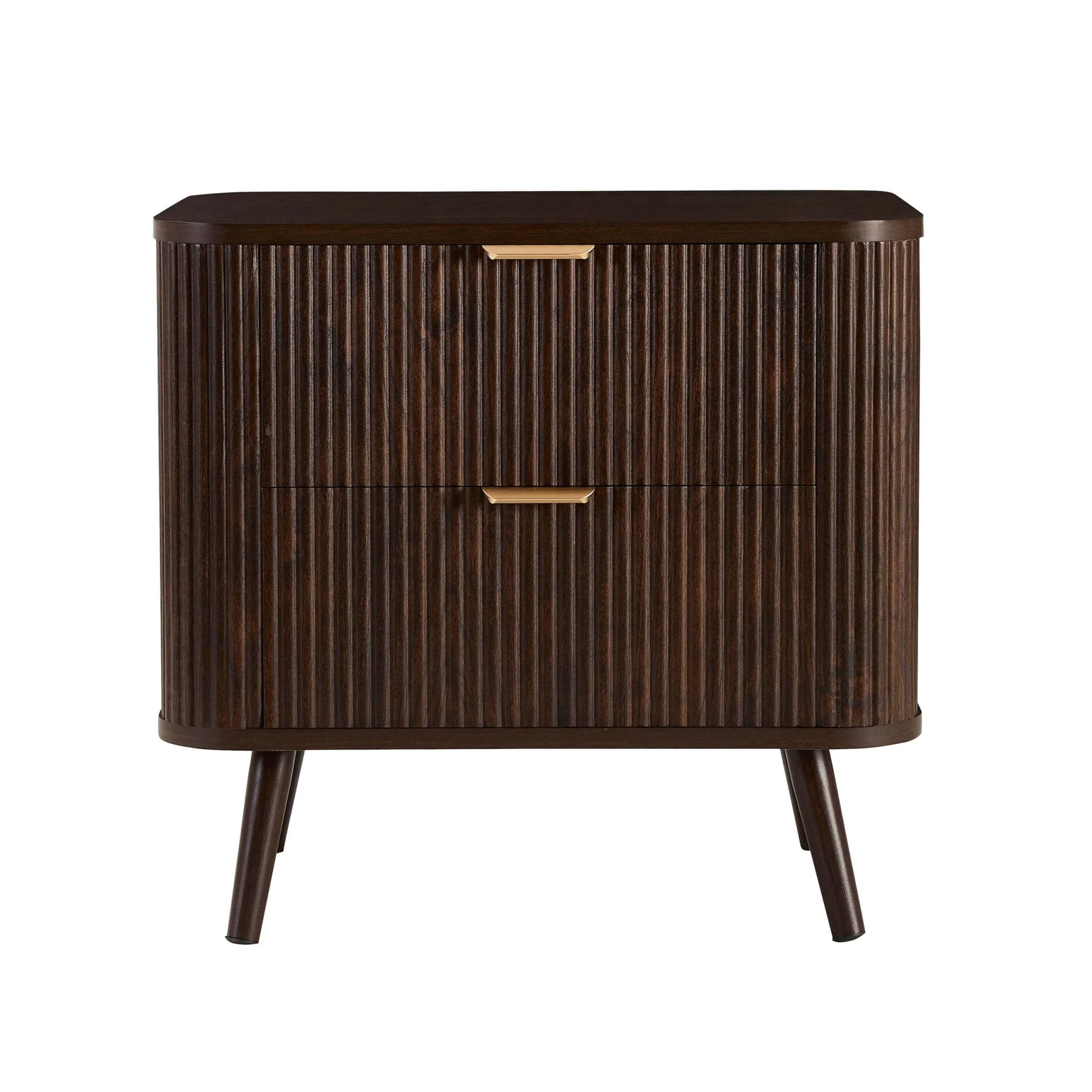 Hattie 2 Drawer Bedside Table - Walnut - Image 5