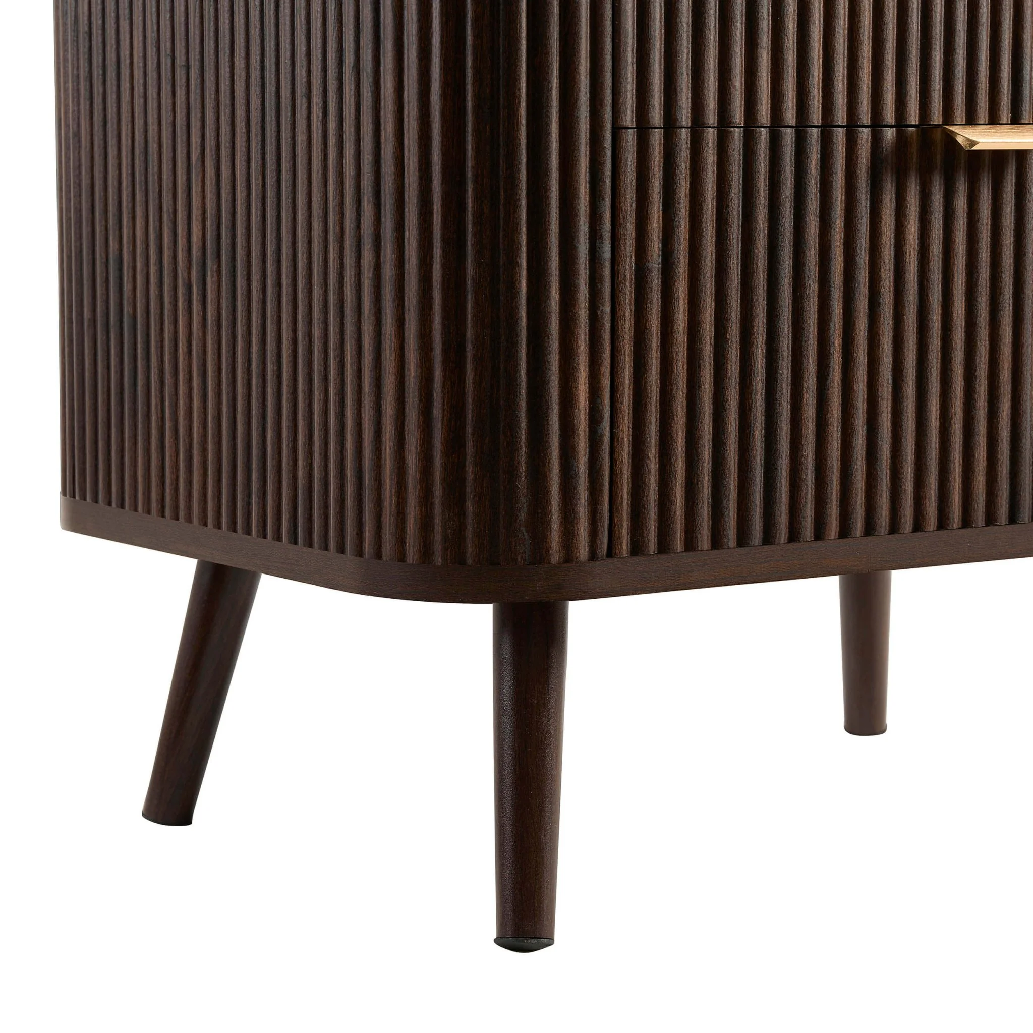 Hattie 2 Drawer Bedside Table - Walnut - Image 7