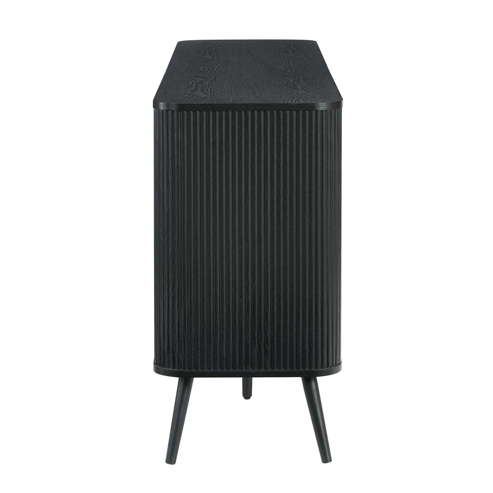 Hattie 3 Door Sideboard - Black - Image 6