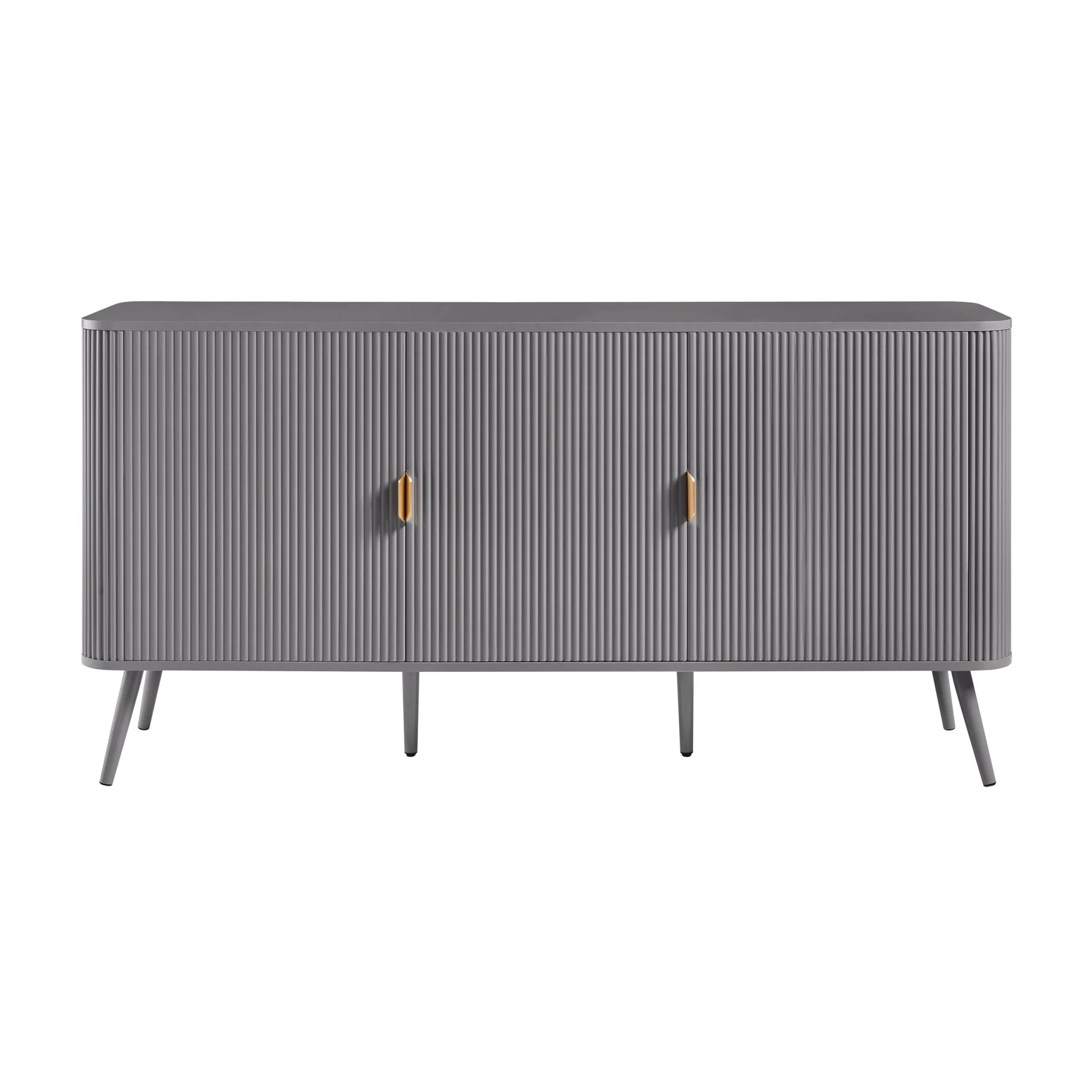Hattie 3 Door Sideboard - Light Grey - Image 2