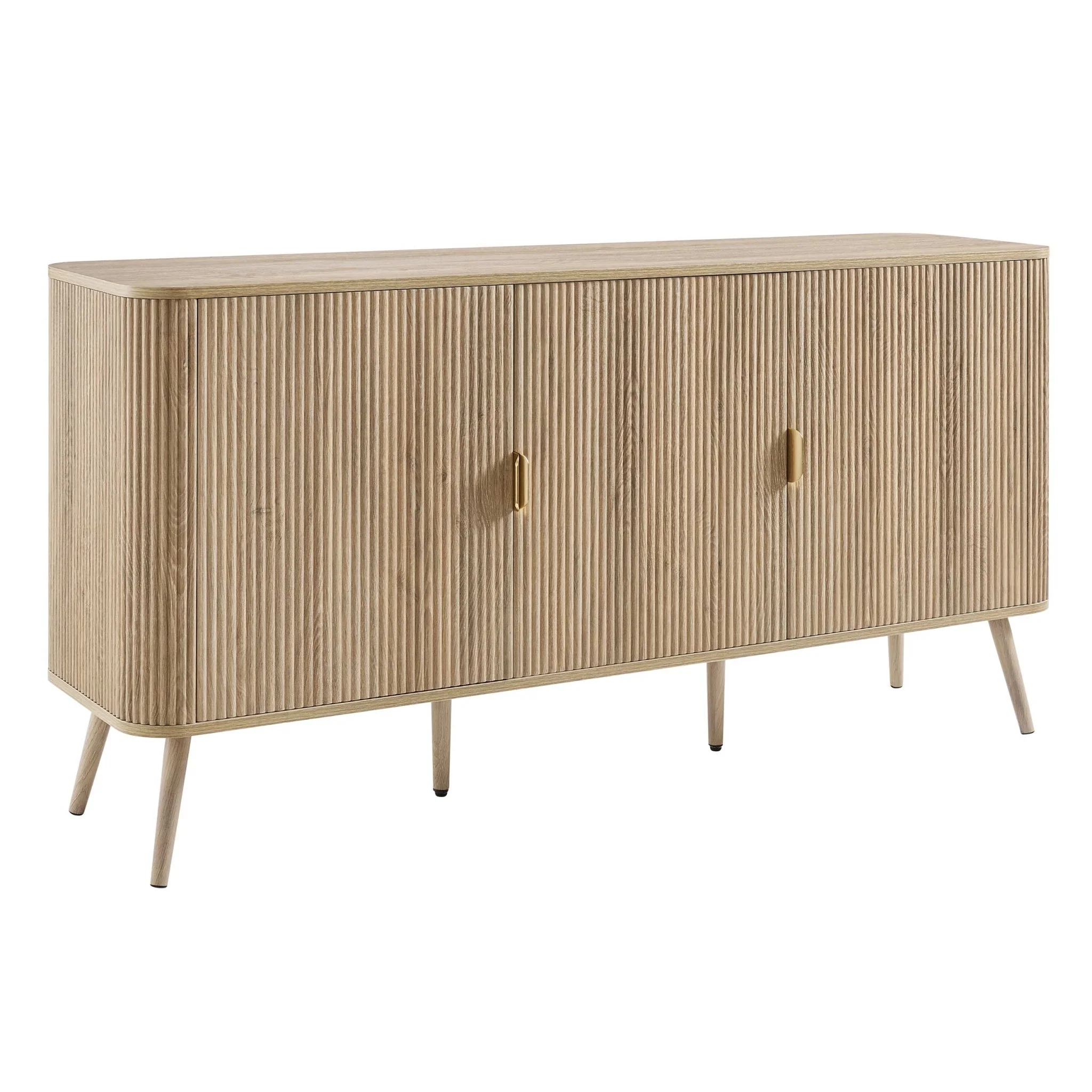Hattie 3 Door Sideboard - Light Wood - Image 4