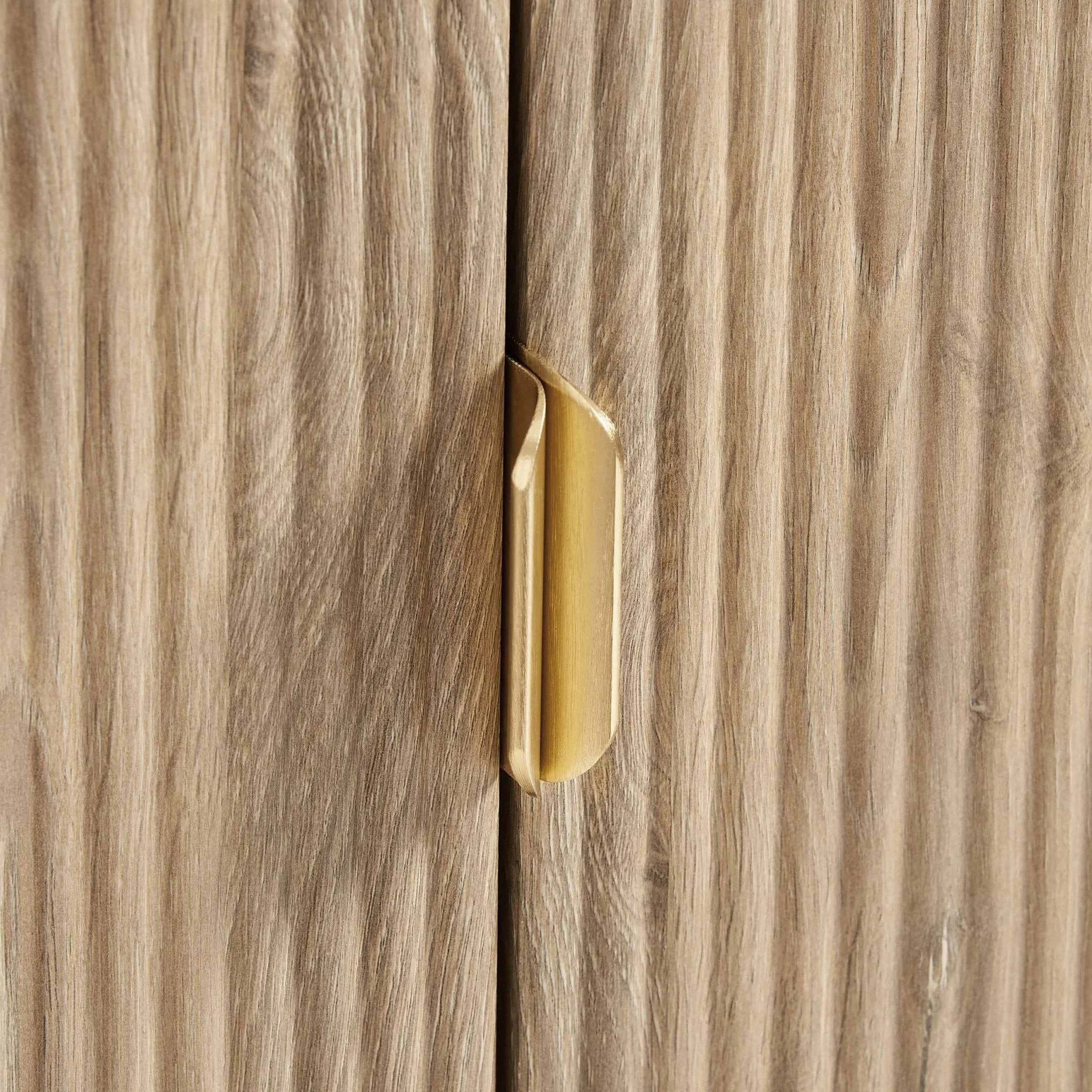 Hattie 3 Door Sideboard - Light Wood - Image 7