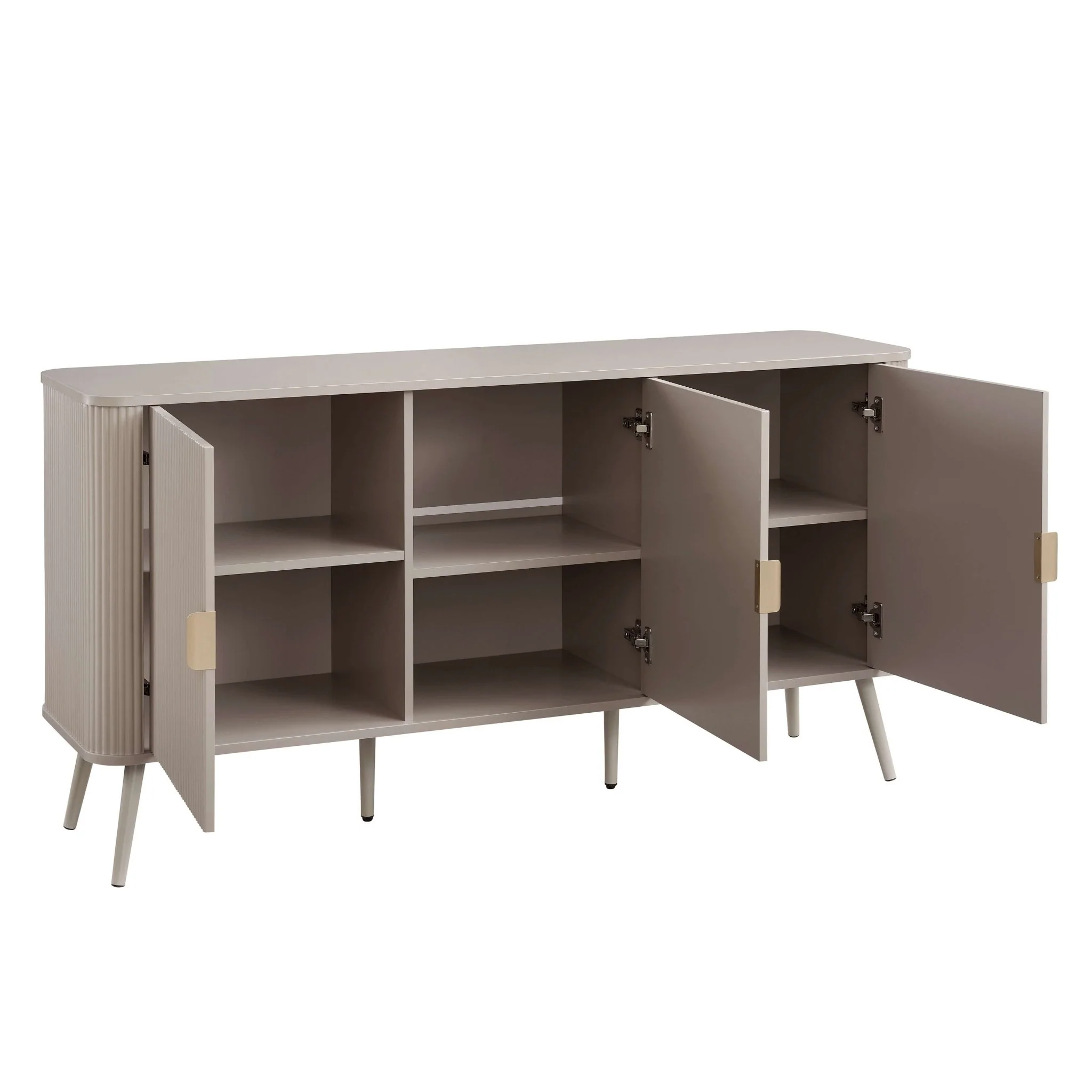 Hattie 3 Door Sideboard - Taupe - Image 2