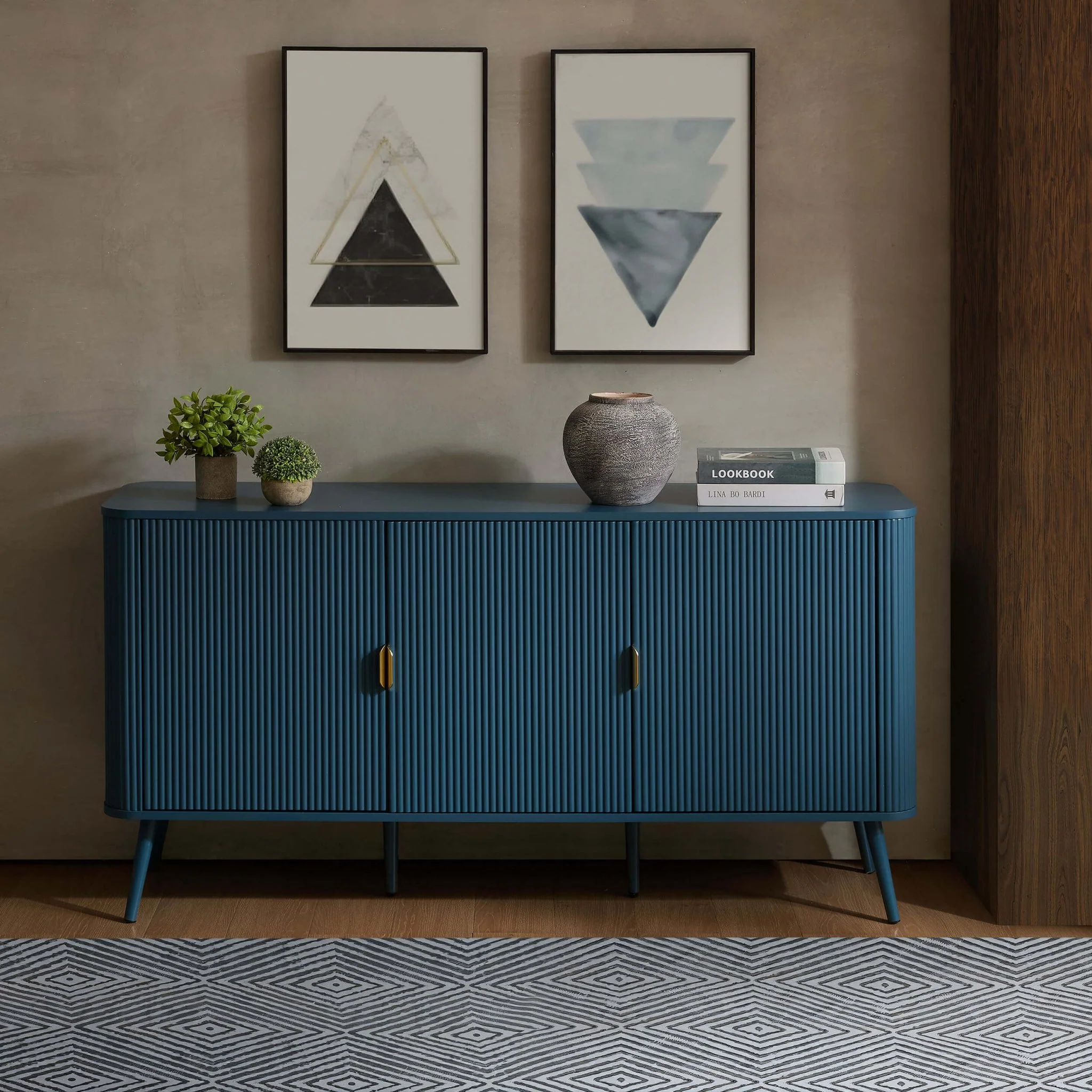 Hattie 3 Door Sideboard - Teal