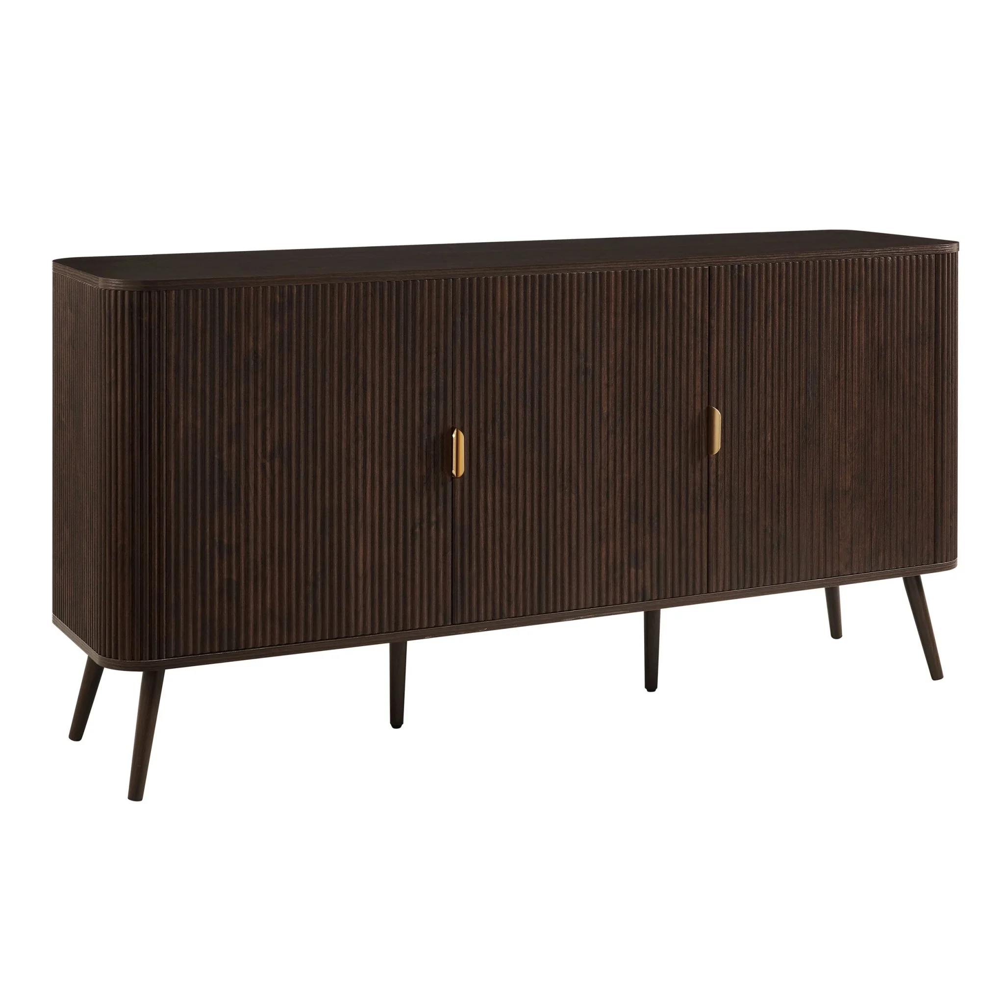 Hattie 3 Door Sideboard - Walnut - Image 4