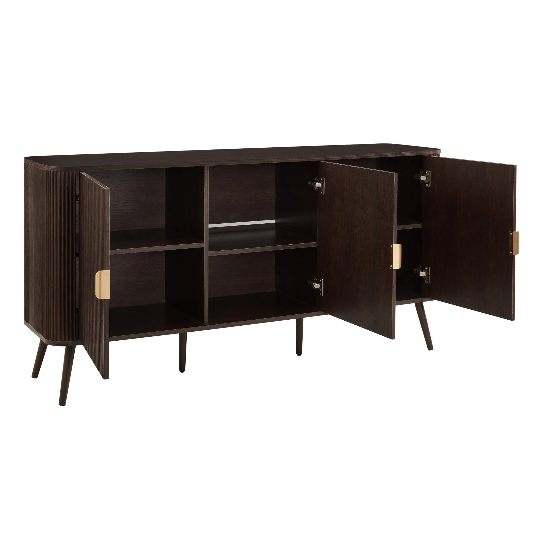 Hattie 3 Door Sideboard - Walnut - Image 5