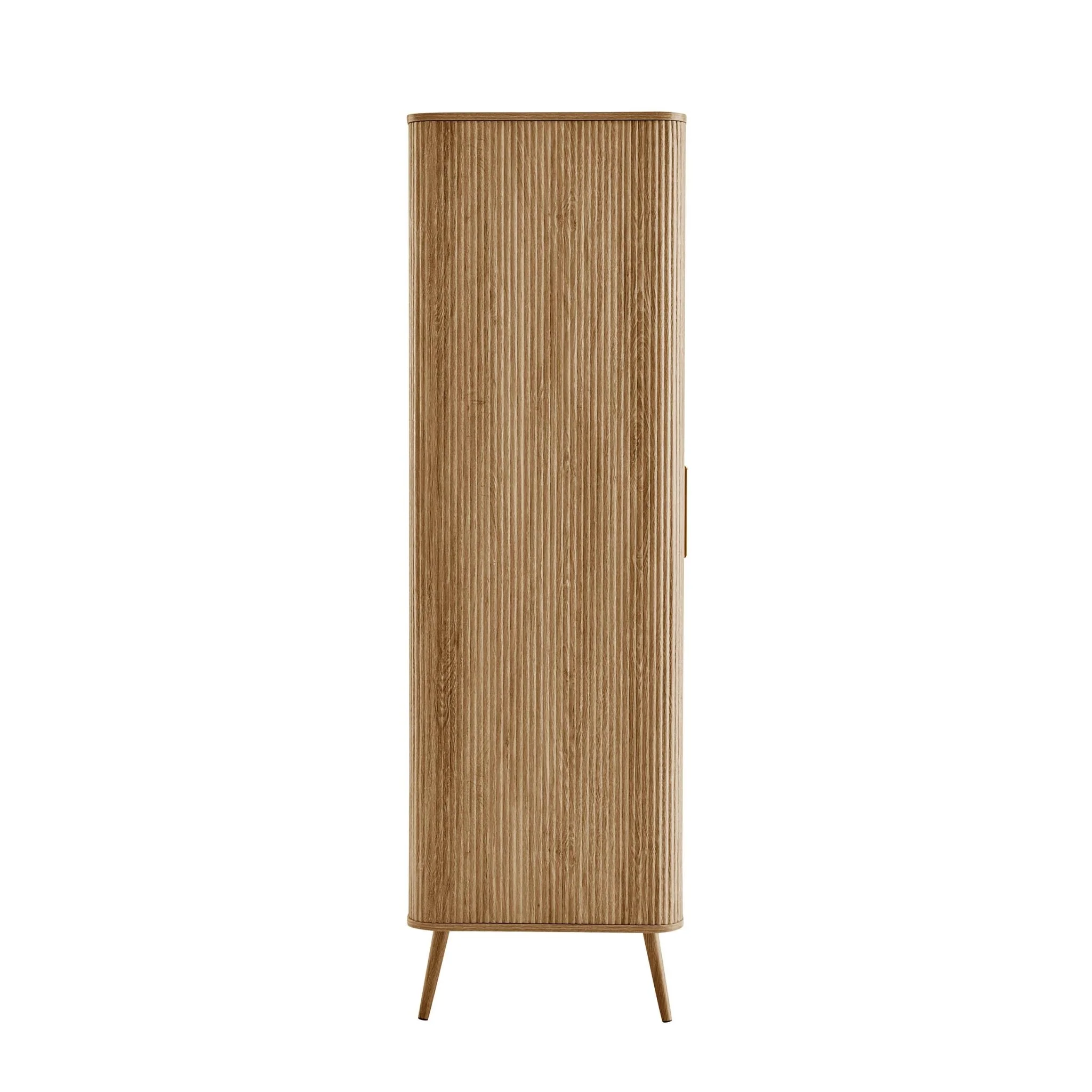 Hattie 3 Door Wardrobe - Light Wood - Image 4